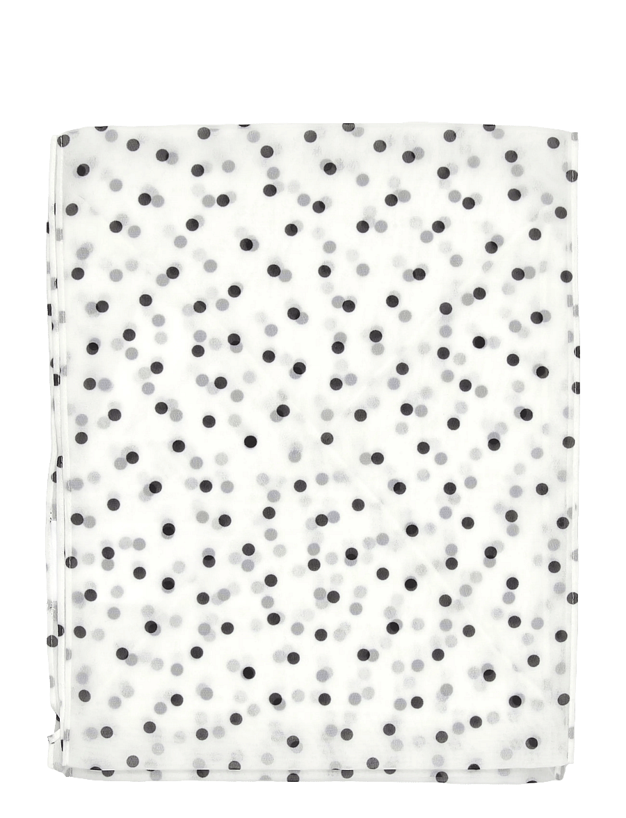 Gina Tricot - Slim chiffon scarf - modetrends - white dot - 1