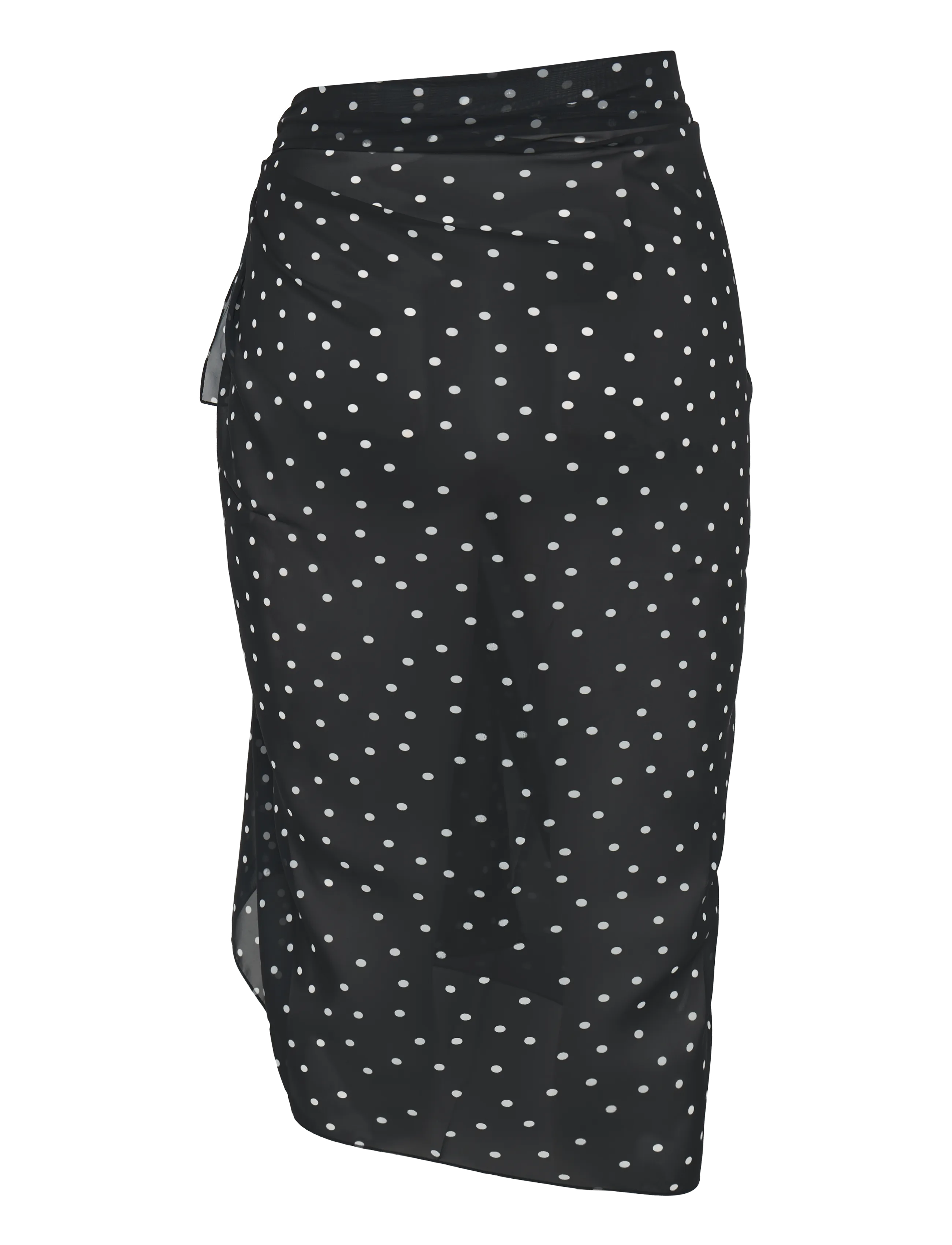 Gina Tricot - Chiffon sarong - lightweight scarves - black dot (9361) - 1