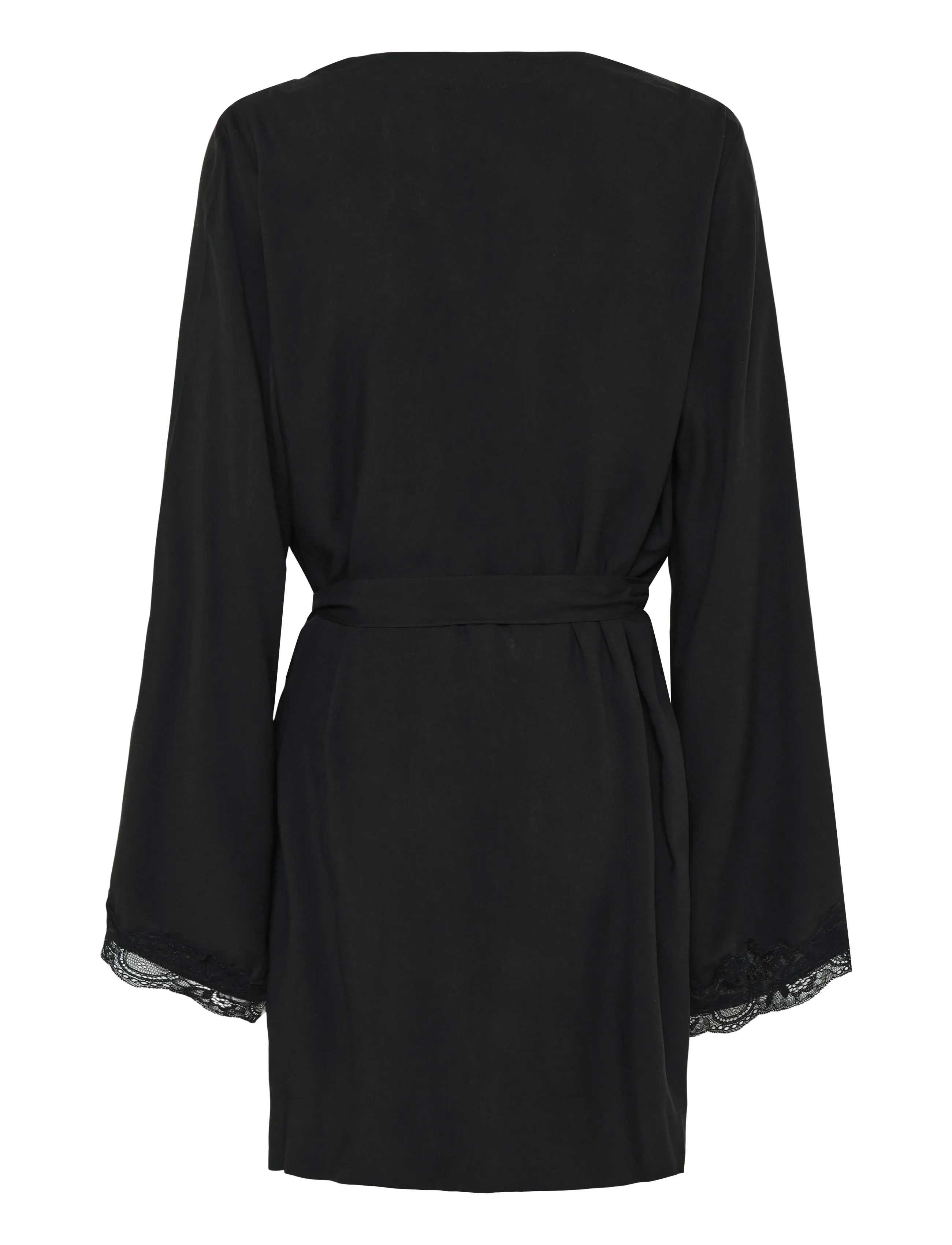 Gina Tricot - Lace loungewear robe - morgonrockar - black (9000) - 1