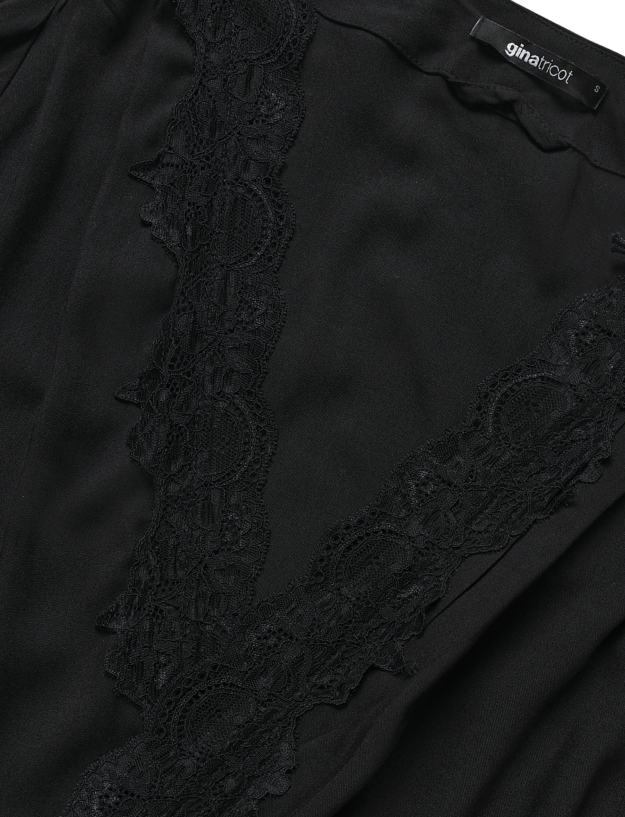 Gina Tricot - Lace loungewear robe - morgonrockar - black (9000) - 2