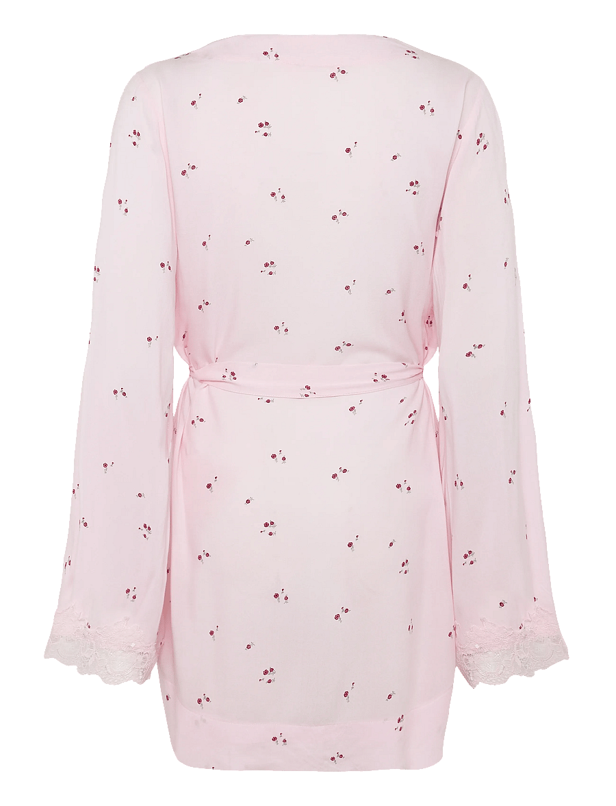 Gina Tricot - Lace loungewear robe - morgenkåber - mini flower aop (9275) - 1