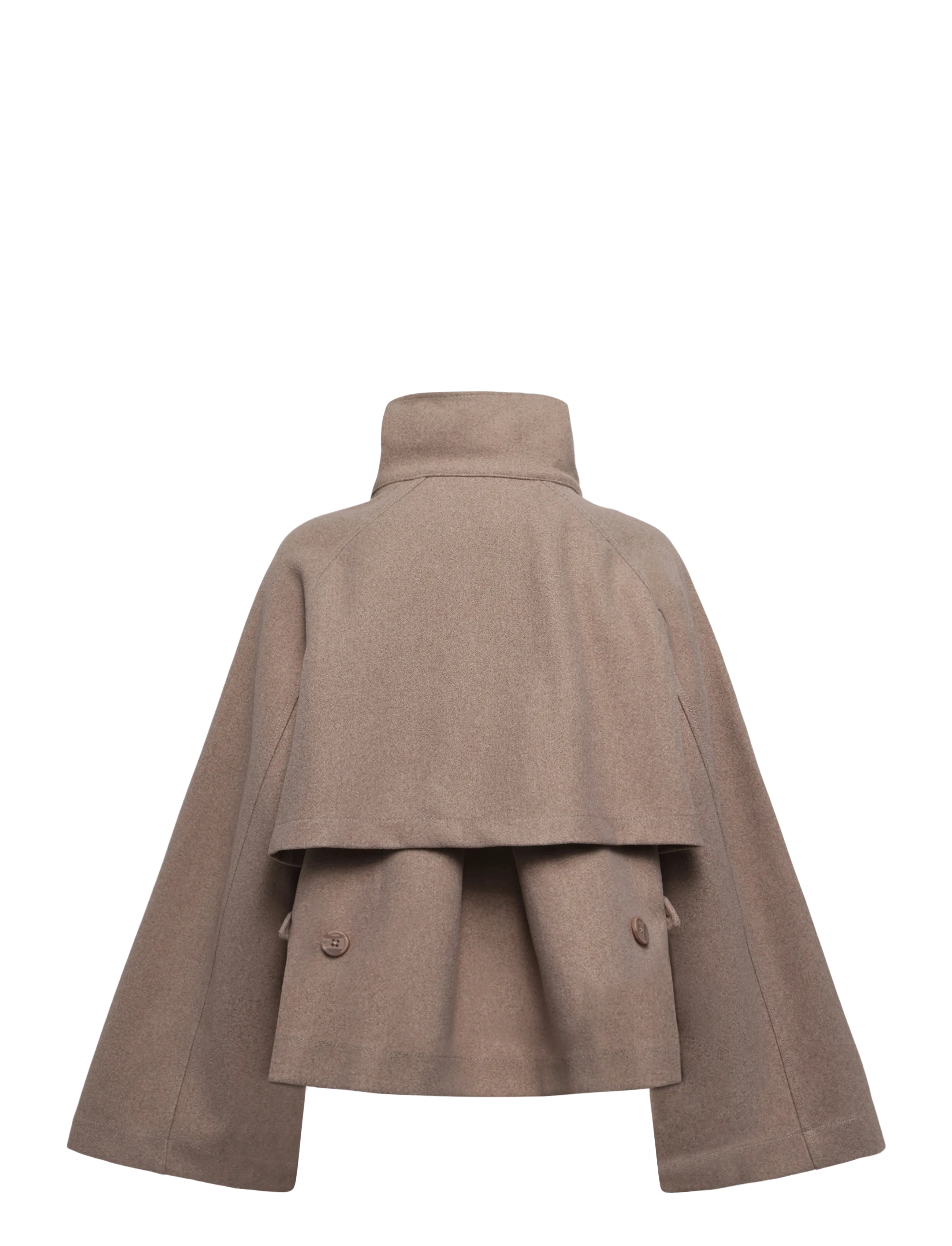 Gina Tricot - Wide sleeve felt jacket - leichte mäntel - beige melange (1186) - 2