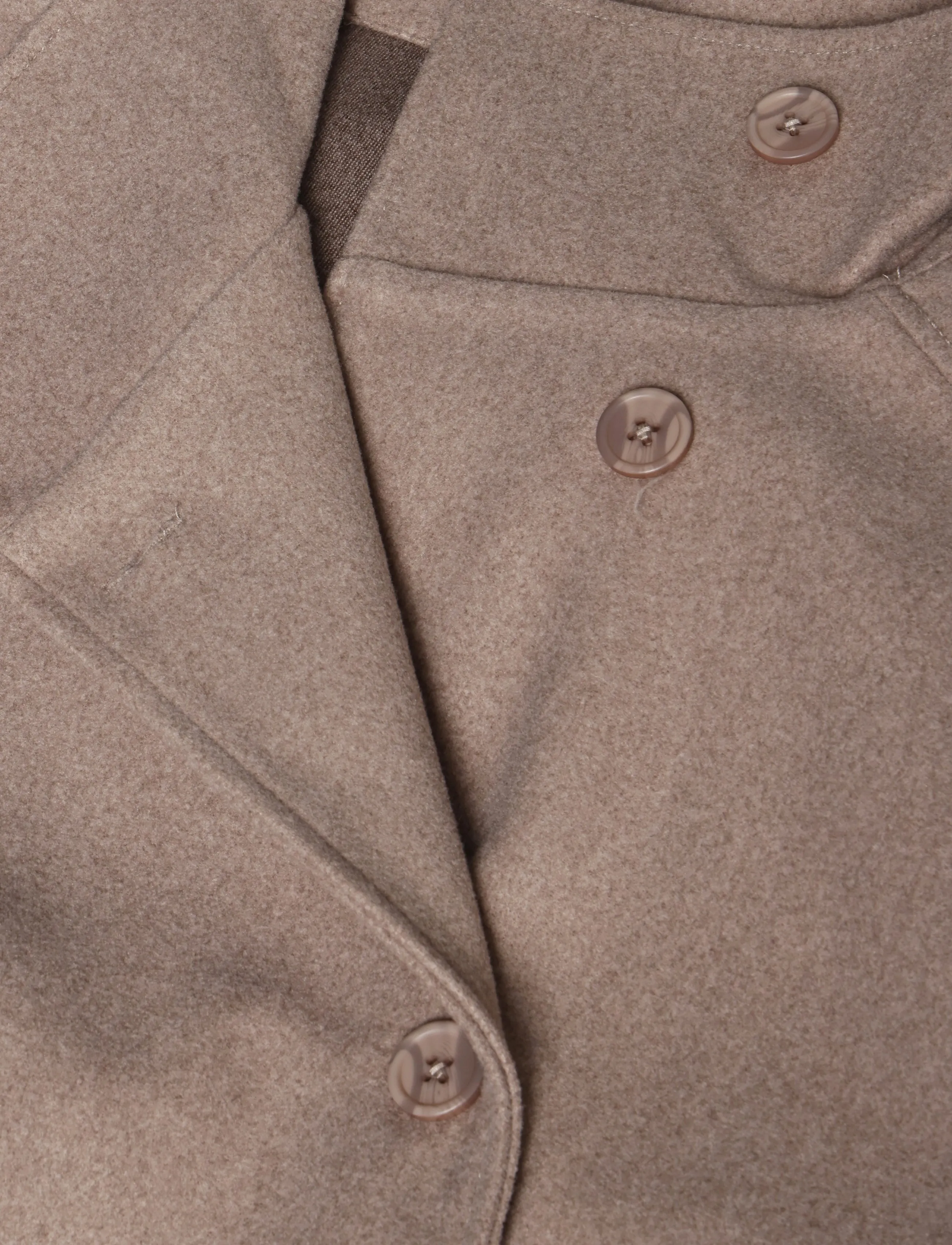 Gina Tricot - Wide sleeve felt jacket - leichte mäntel - beige melange (1186) - 5