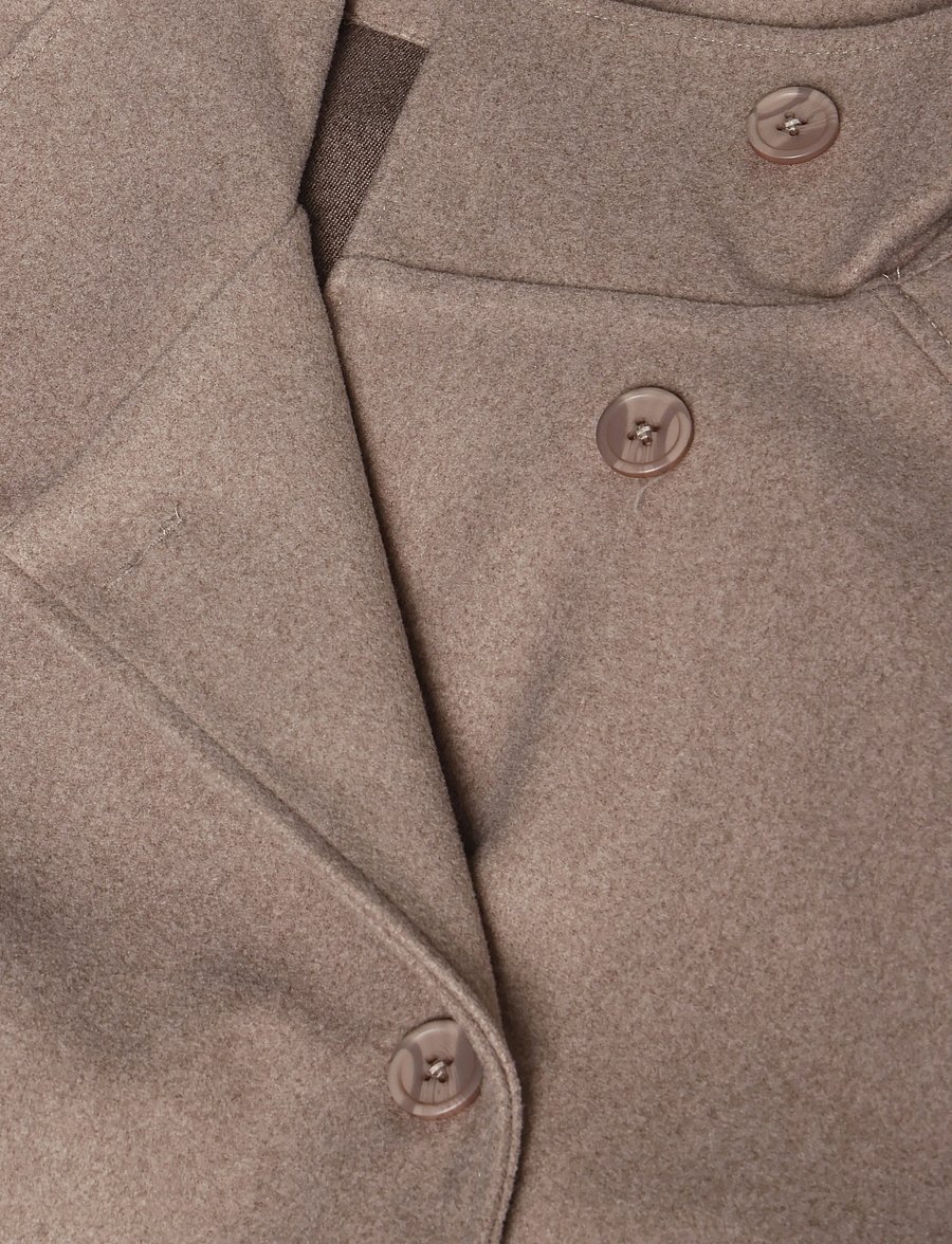 Gina Tricot - Wide sleeve felt jacket - leichte mäntel - beige melange (1186) - 5