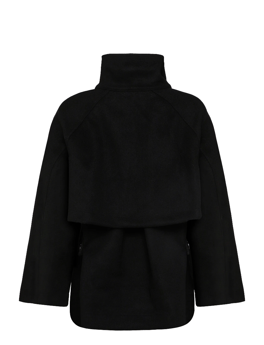 Gina Tricot - Wide sleeve felt jacket - lette frakker - black (9000) - 1