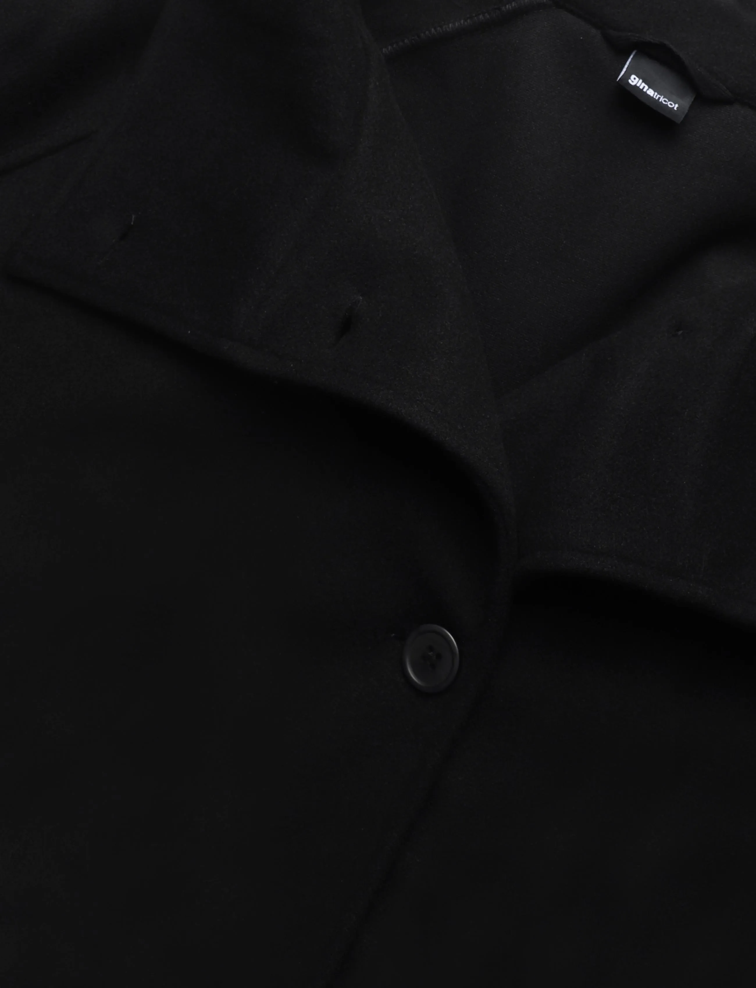 Gina Tricot - Wide sleeve felt jacket - lette frakker - black (9000) - 2
