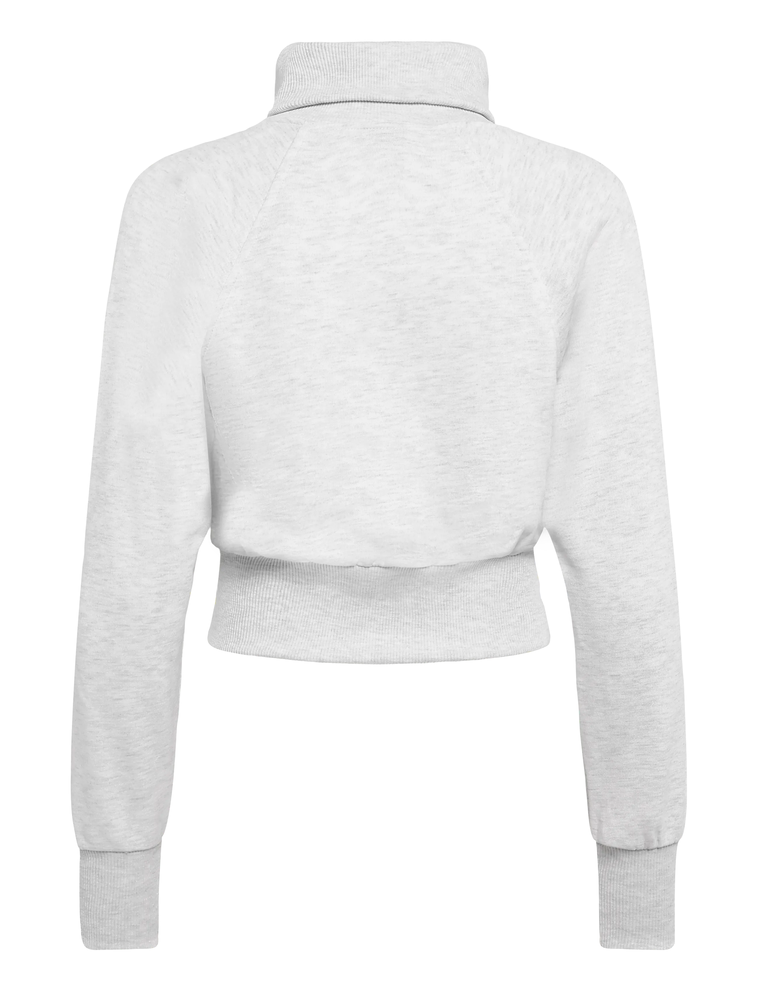 Gina Tricot - Zip sweater - lt grey melange - 1