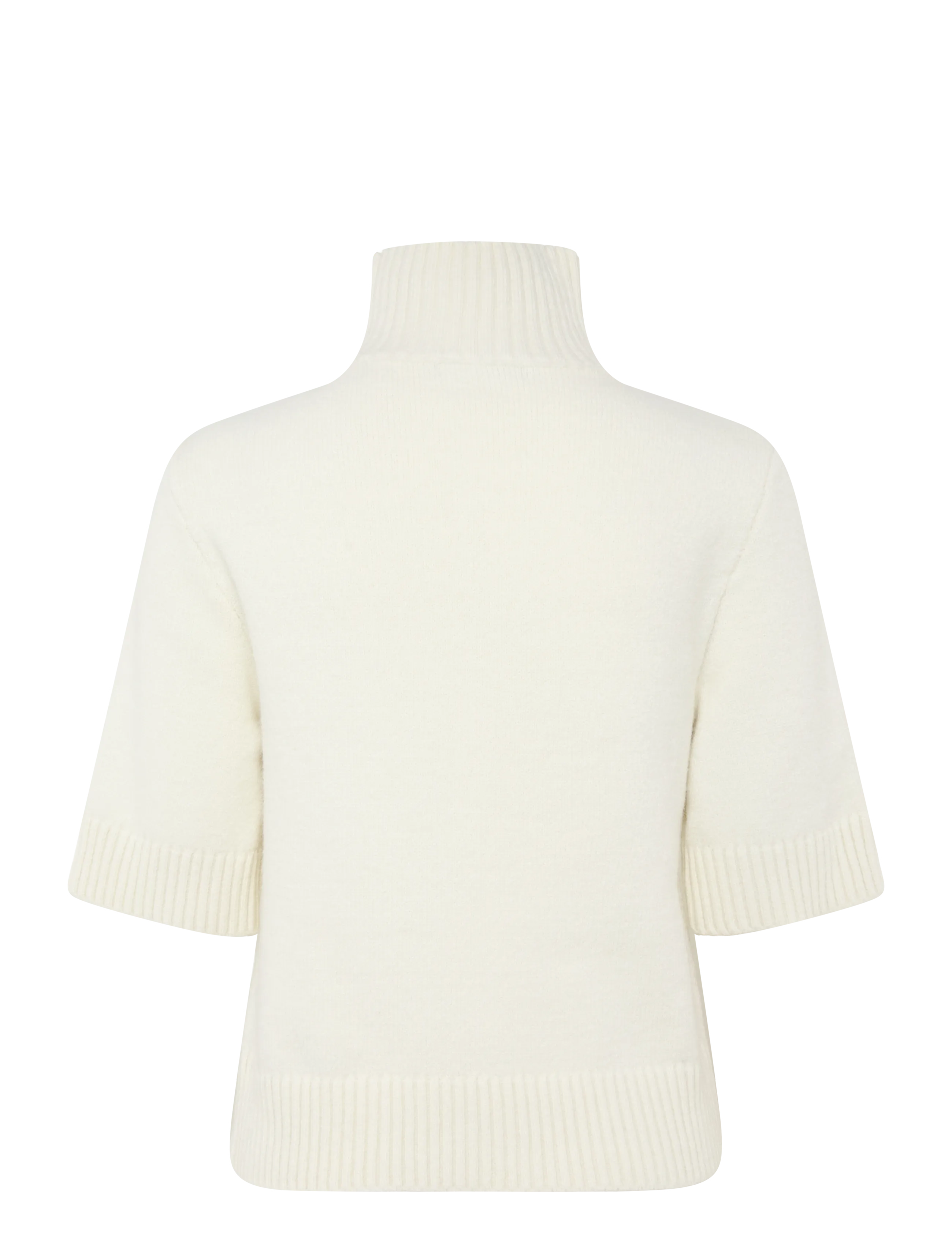 Gina Tricot - Short sleeve knitted polo top - stickade tröjor - gardenia (1496) - 1