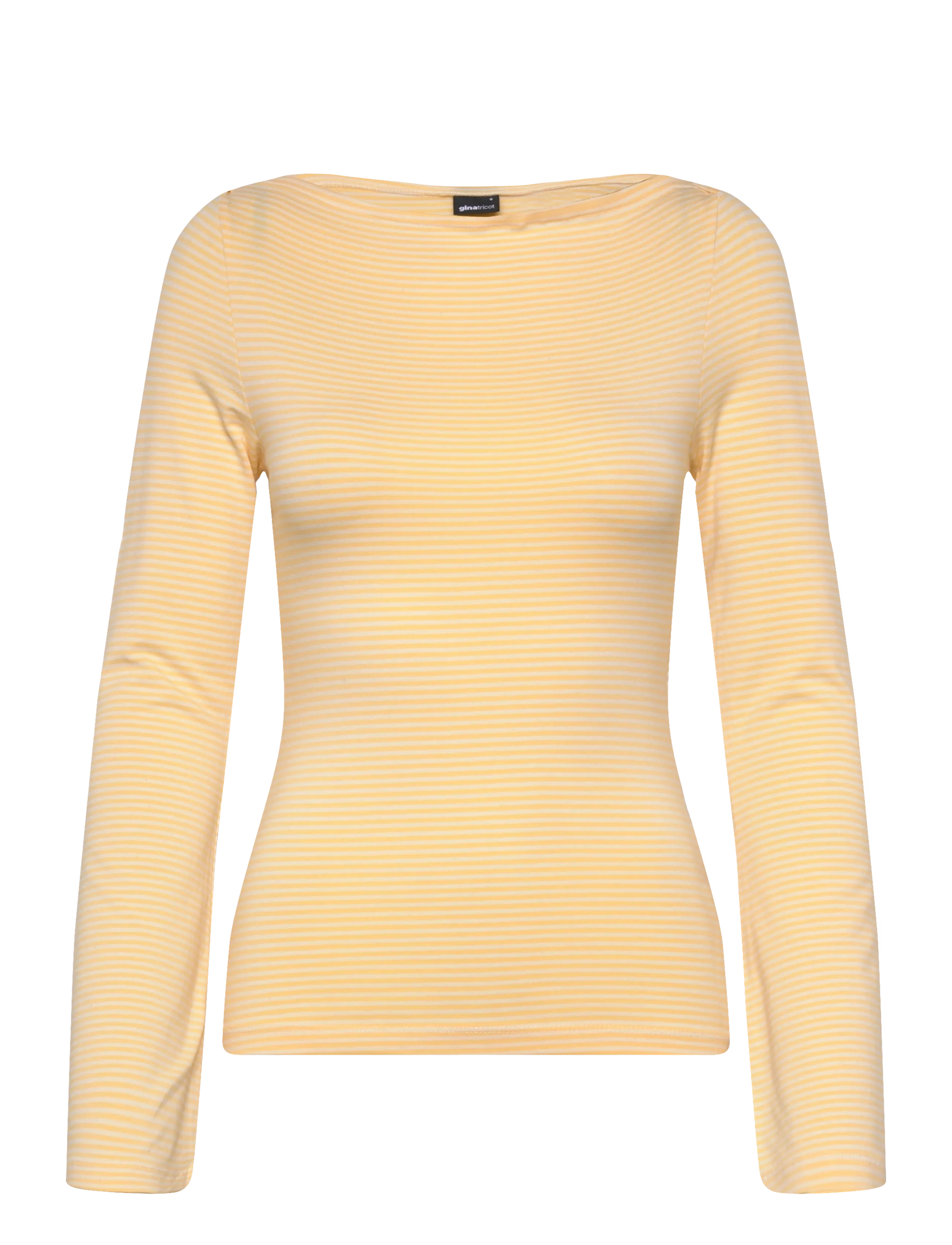 Gina Tricot Boatneck loungewear top - Gina Tricot - YELLOW STRIPE (2086) / yellow