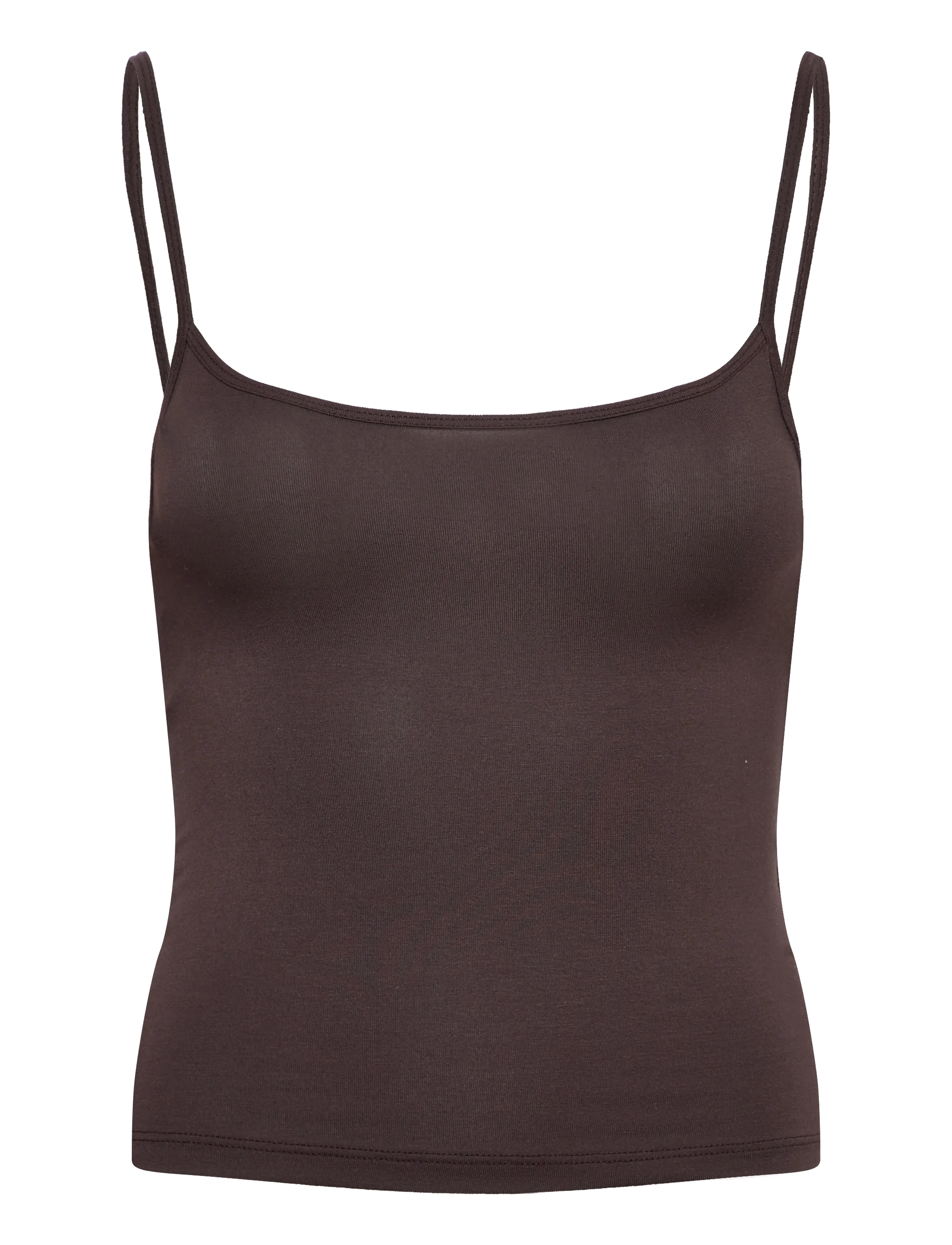 Gina Tricot Strap Loungewear Singlet, Kvinder, Spaghetti Strap Singlet, Brun, Str: XL