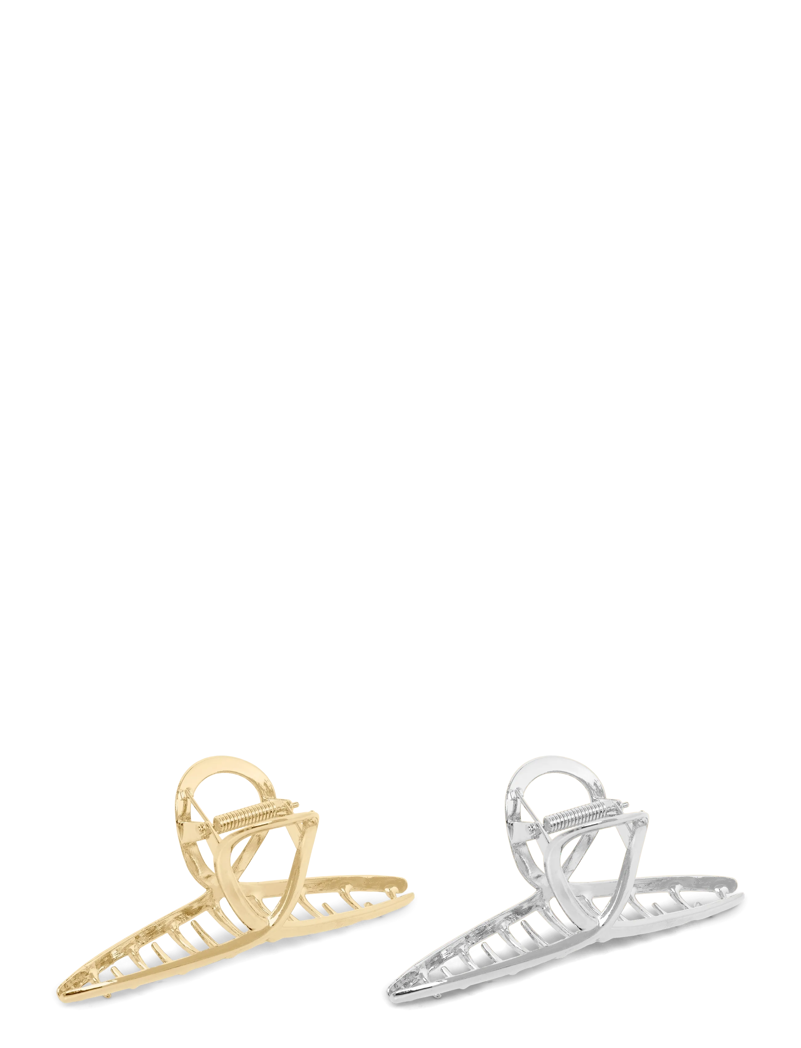 Gina Tricot 2-pack knot metal hair clip - Mode trends - MULTI GOLD (7827) / gold