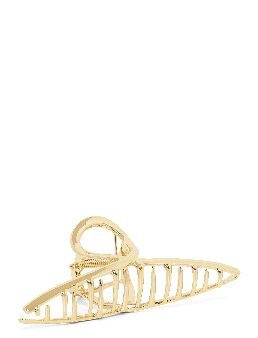 Gina Tricot - 2-pack knot metal hair clip - hårklämmor - multi gold (7827) - 1
