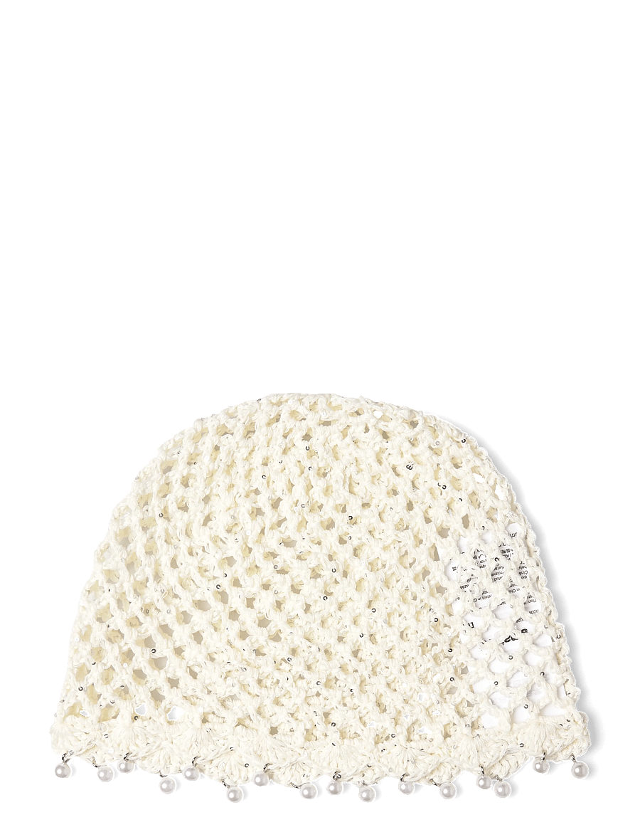 Gina Tricot - Crochet beanie - mössor - offwhite - 0