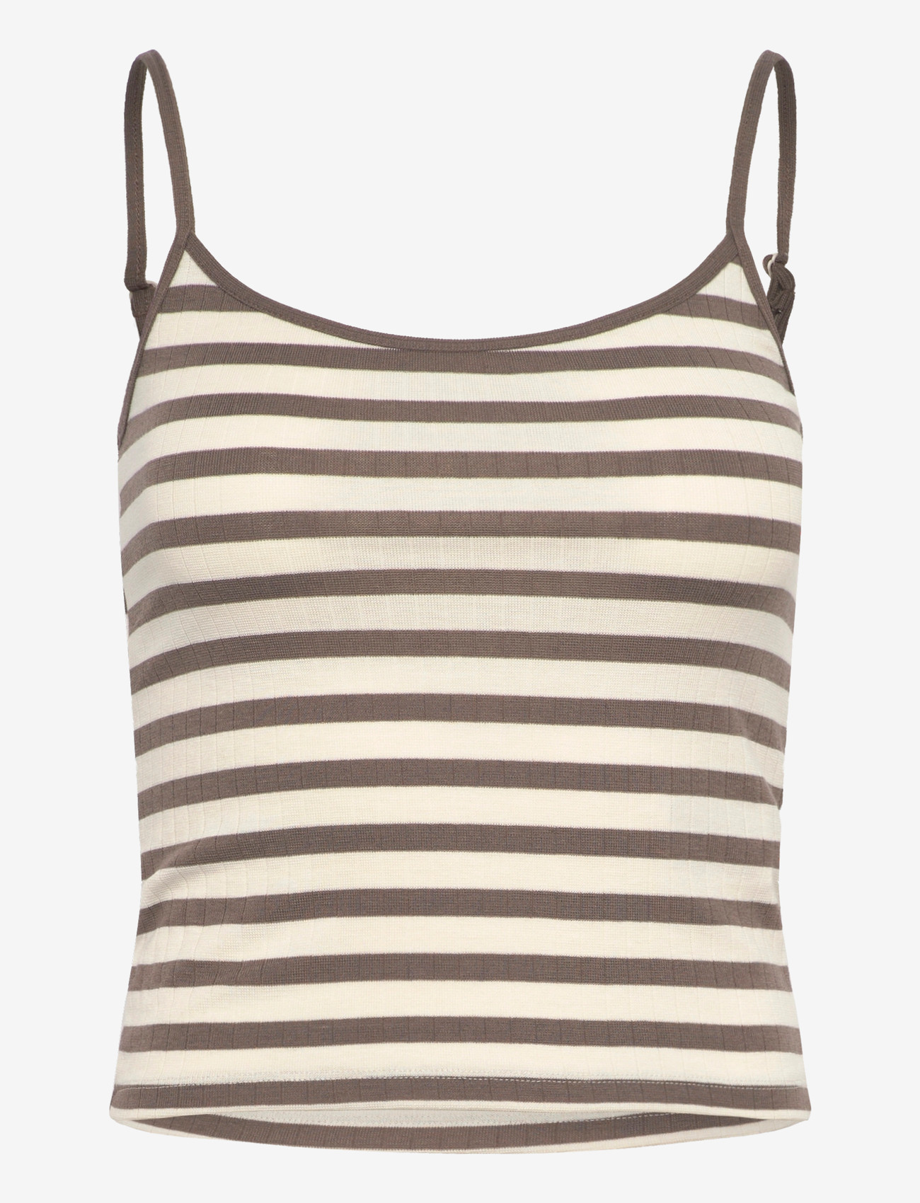 Gina Tricot - Soft loungewear singlet - overdele - lounge stripe (1205) - 0