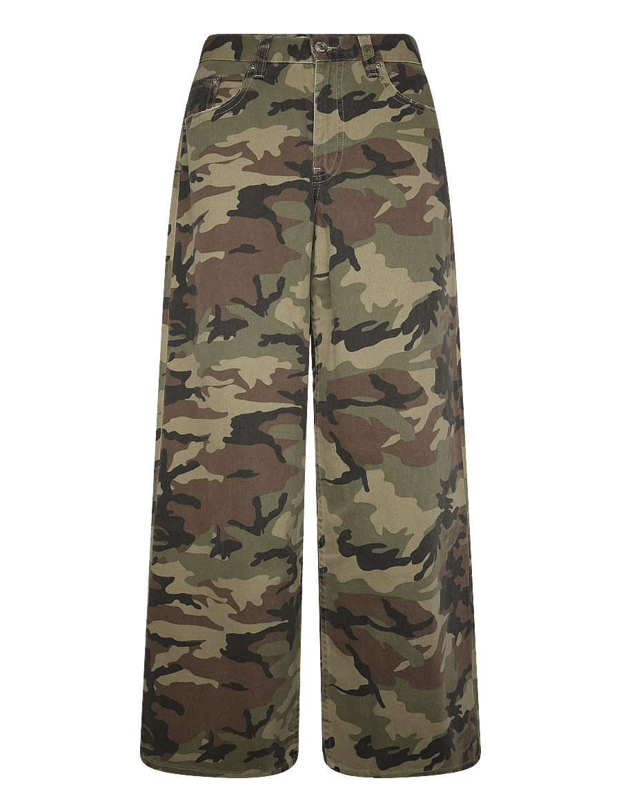 Gina Tricot - Baggy babe jeans - brede jeans - camo - 0