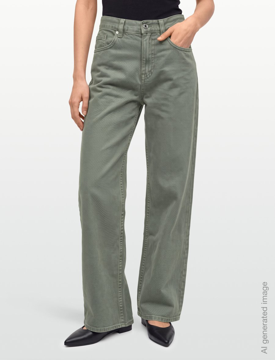 Gina Tricot - Baggy babe jeans - szerokie dżinsy - khaki (7260) - 3