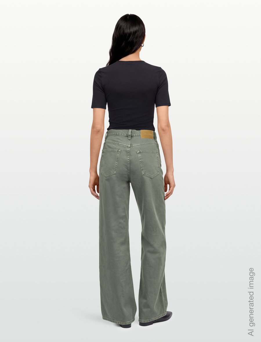 Gina Tricot - Baggy babe jeans - szerokie dżinsy - khaki (7260) - 4