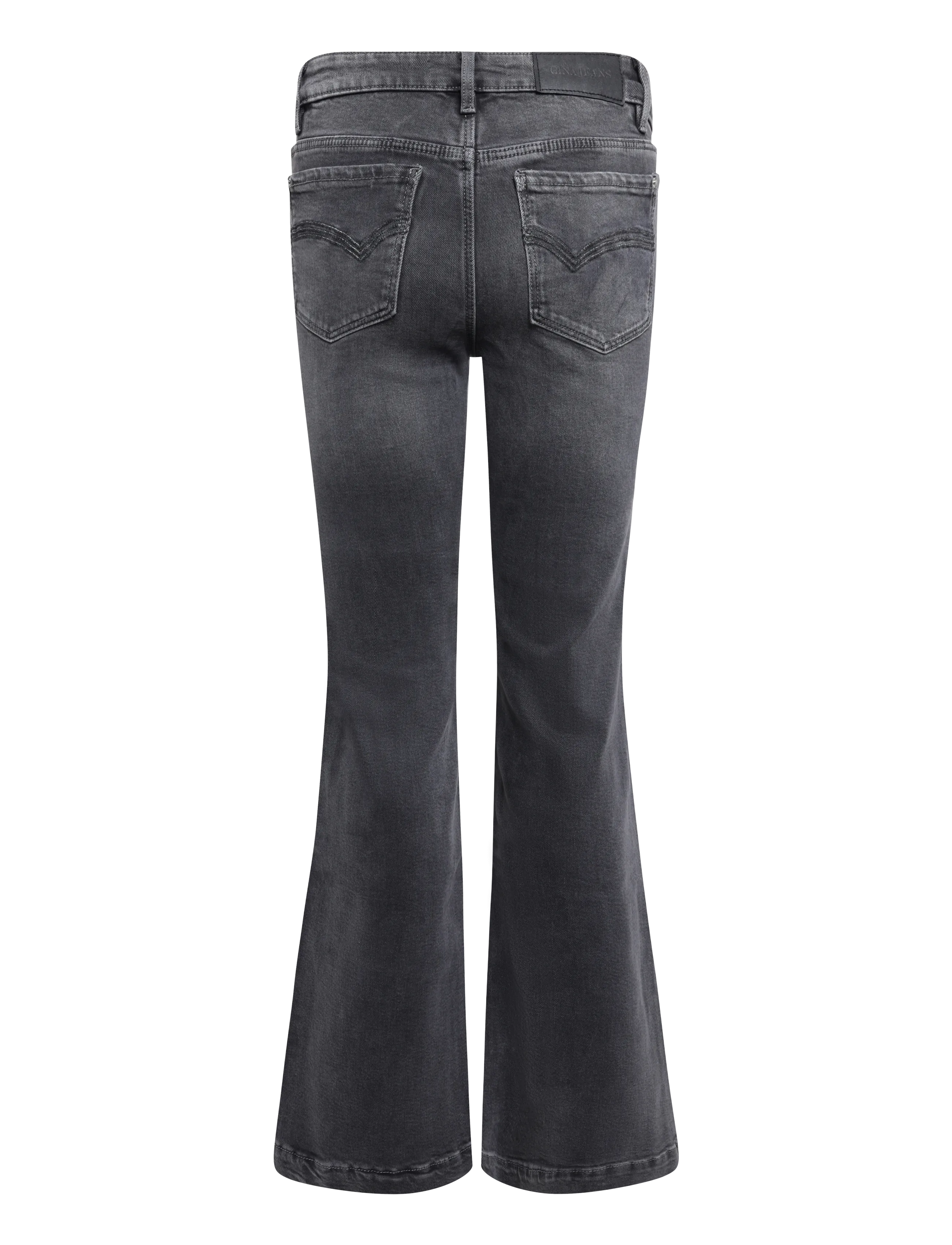 Gina Tricot - Shape up flare jeans - alt laiad teksad - dark grey (9018) - 1
