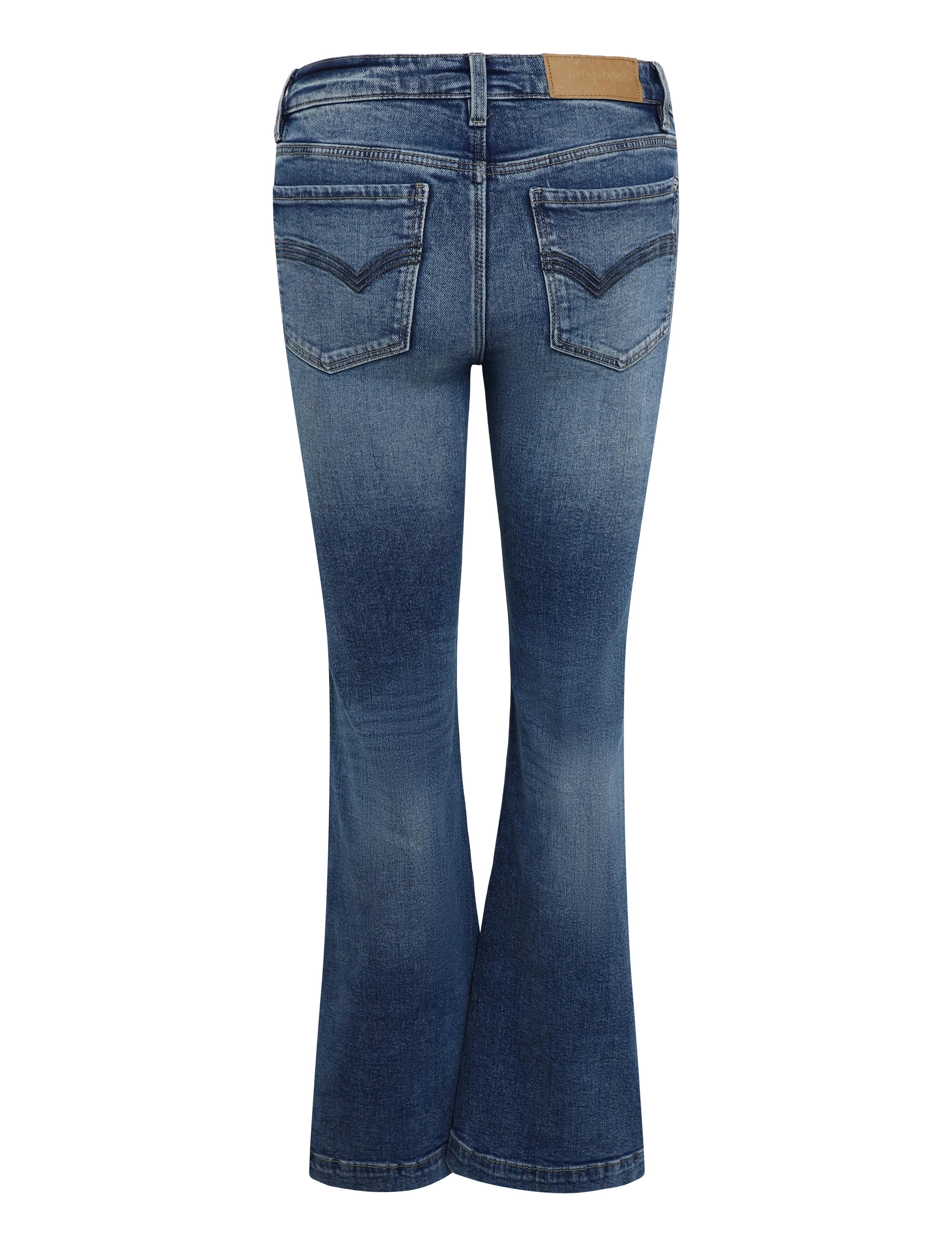 Gina Tricot - Shape up flare jeans - schlaghosen - mid blue - 1