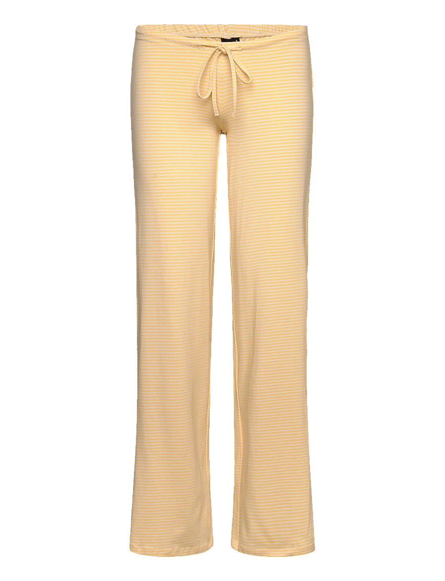Gina Tricot - Low waist loungewear trousers - hose mit geradem bein - yellow stripe (2086) - 0