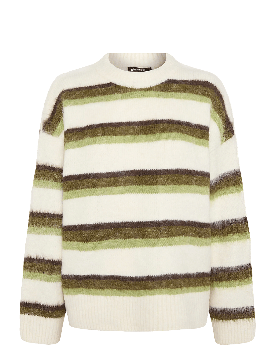 Gina Tricot - Stripe chunky knitted sweater - kampsunid - multi stripe (6163) - 0