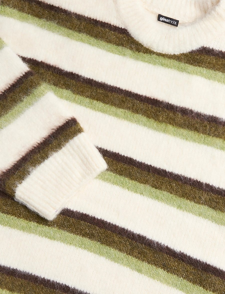 Gina Tricot - Stripe chunky knitted sweater - kampsunid - multi stripe (6163) - 2