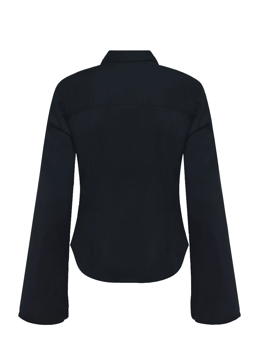 Gina Tricot - Shaped shirt - langærmede skjorter - black (9000) - 1