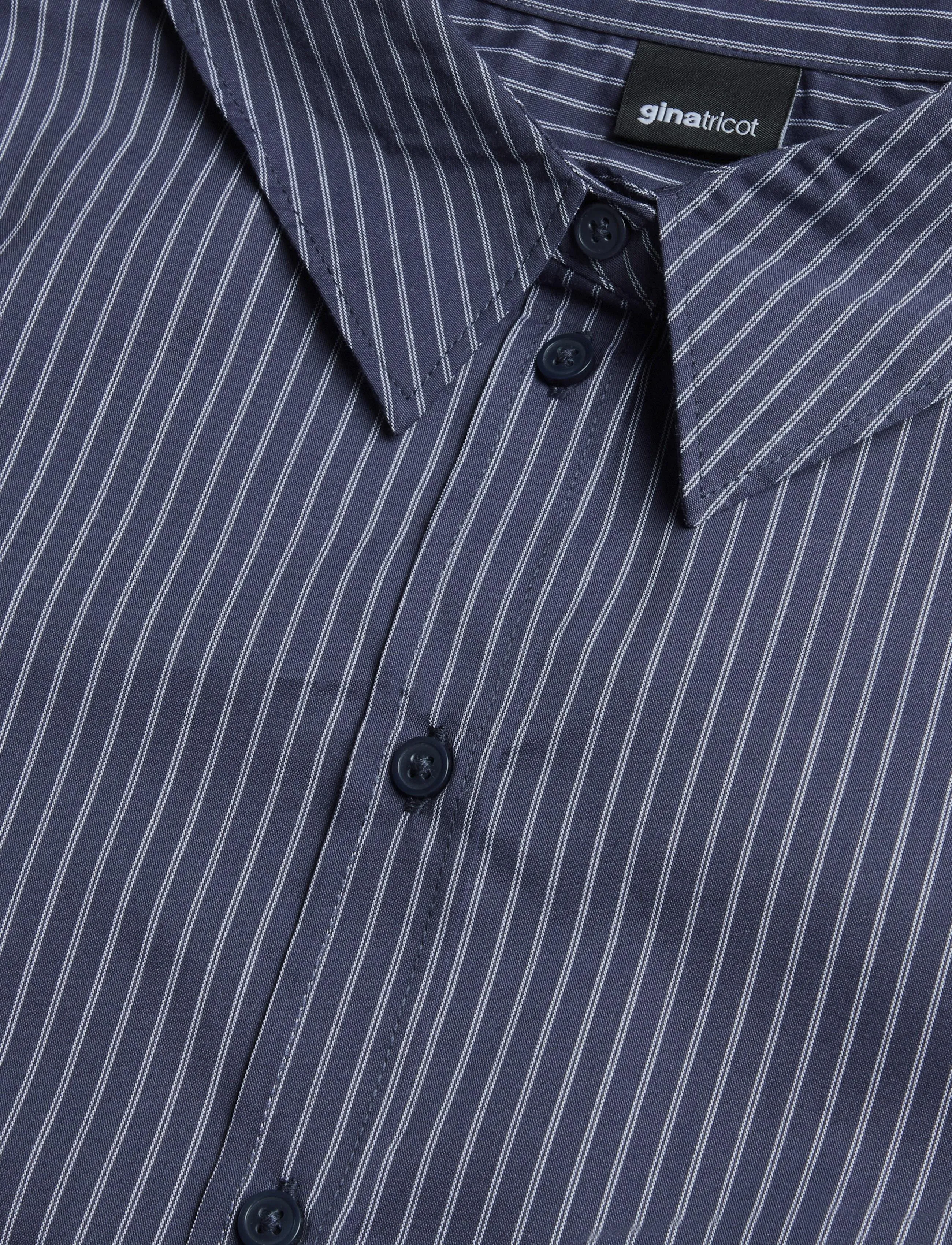 Gina Tricot - Shaped shirt - navy pinstripe - 2