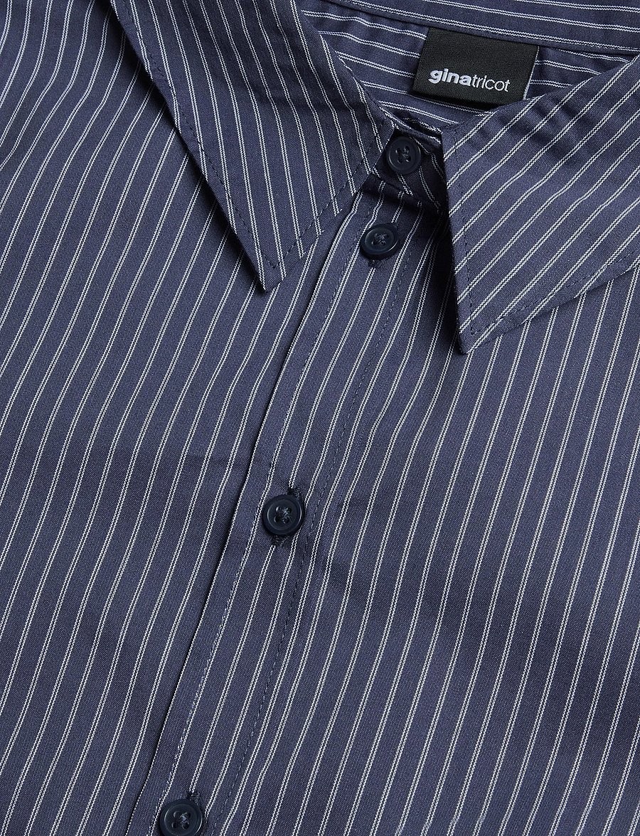 Gina Tricot - Shaped shirt - langærmede skjorter - navy pinstripe - 2