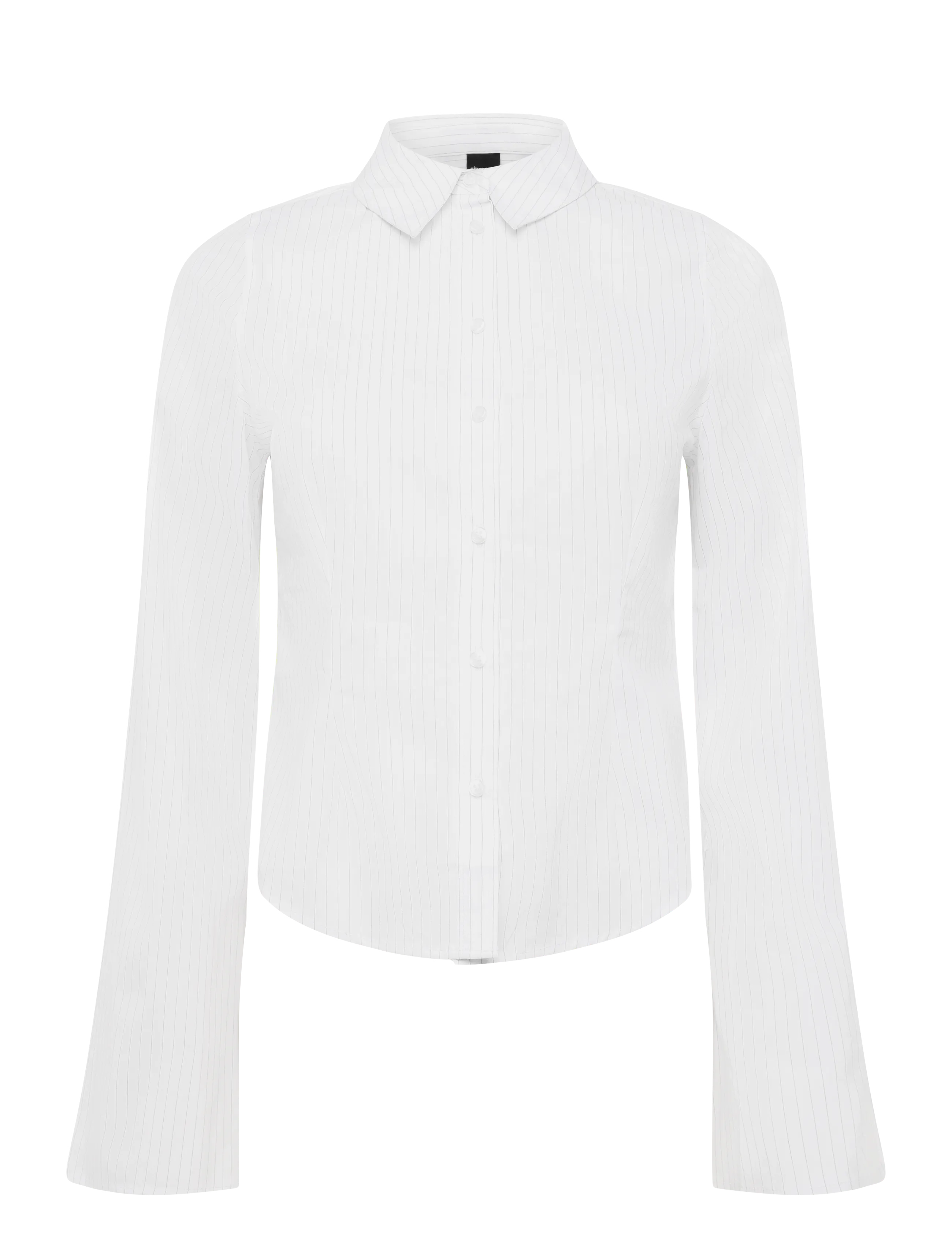 Gina Tricot Shaped shirt - Hemden - WHITE/STRIPE (1038) / white