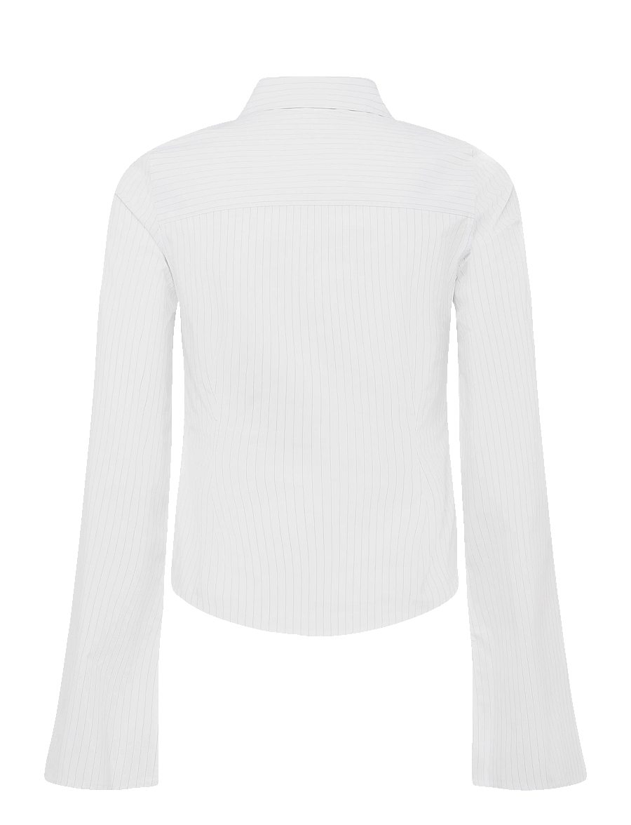 Gina Tricot - Shaped shirt - langärmlige hemden - white/stripe (1038) - 1