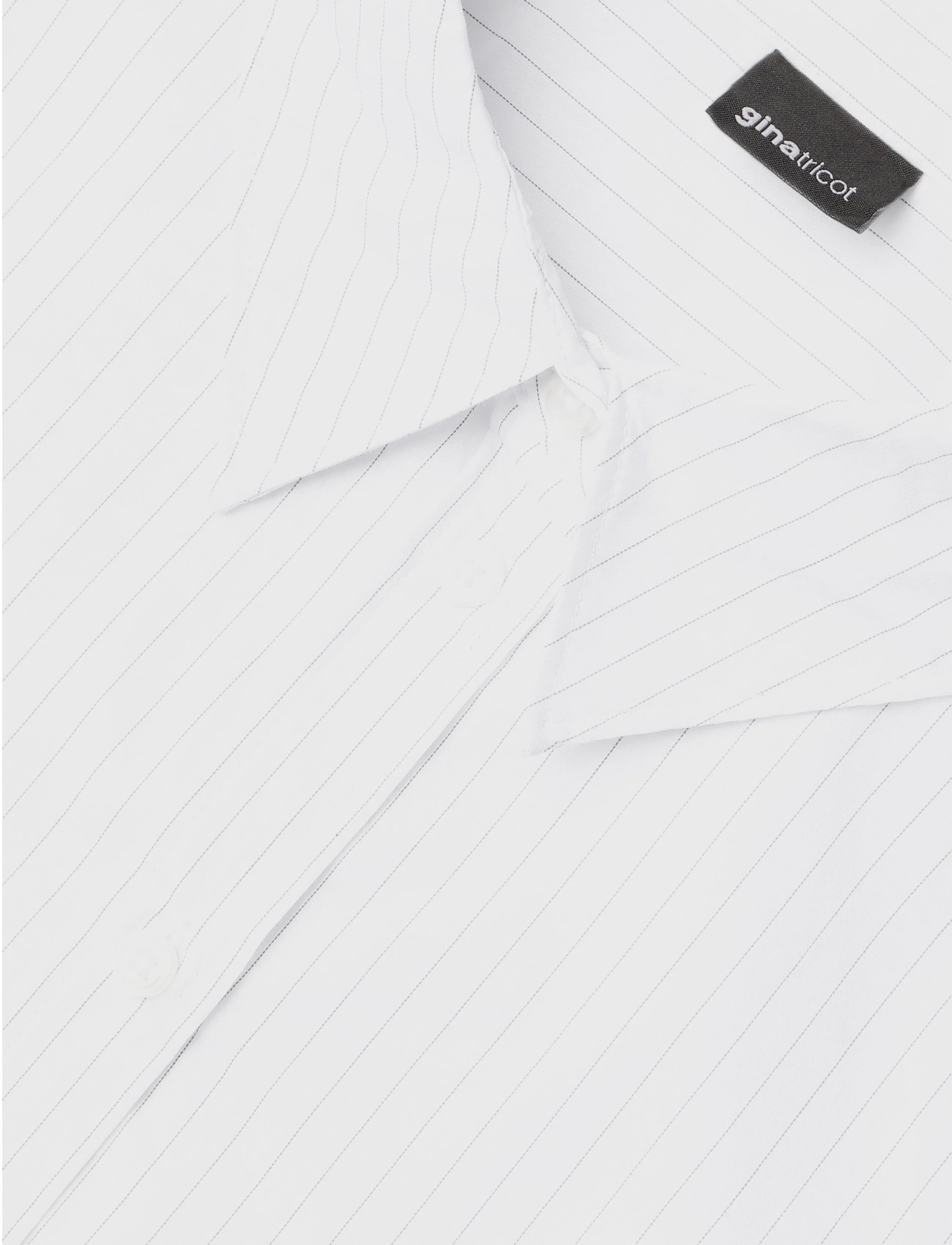 Gina Tricot - Shaped shirt - langärmlige hemden - white/stripe (1038) - 2