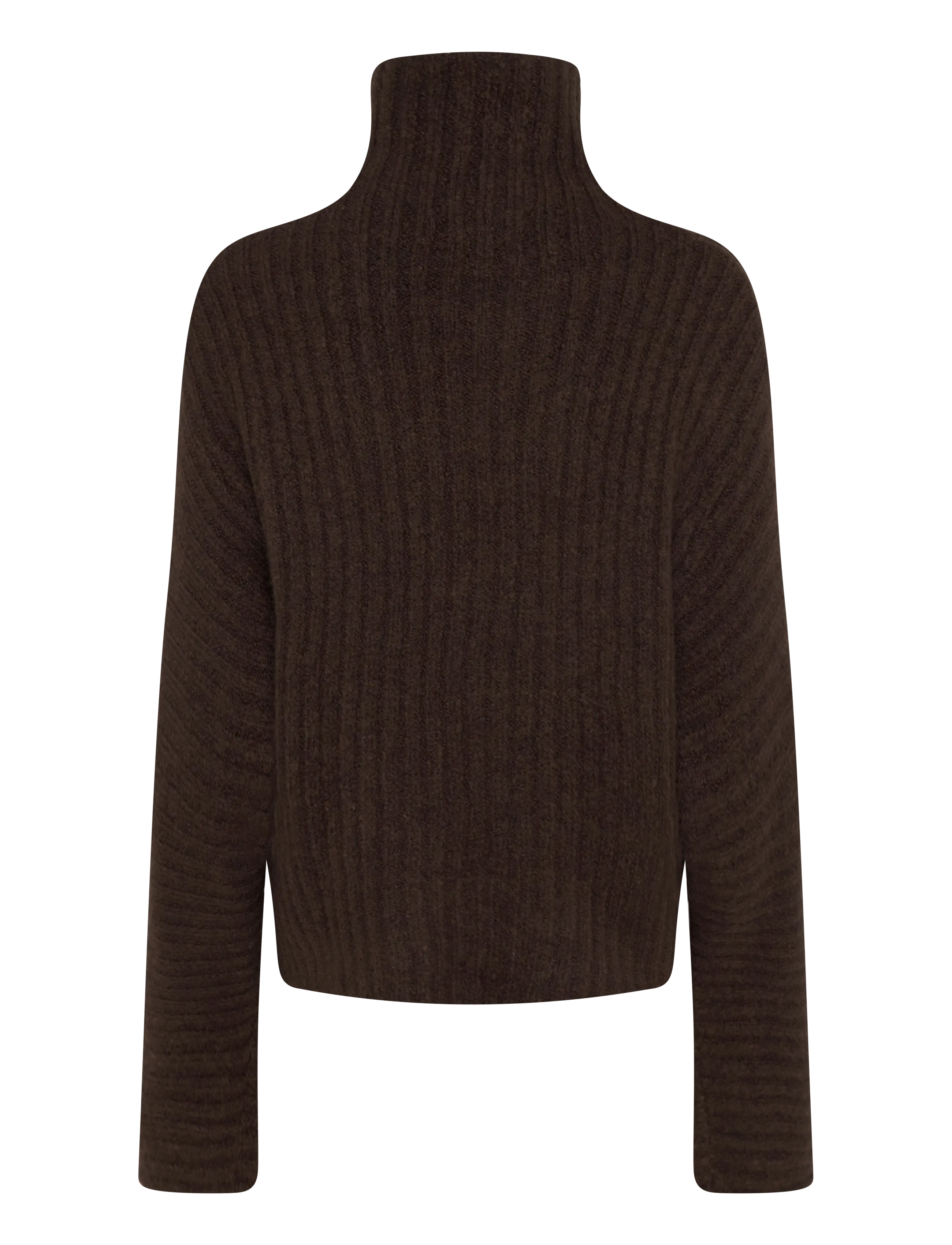 Gina Tricot - Knitted turtleneck sweater - kampsunid - chocolate brown (7085) - 1