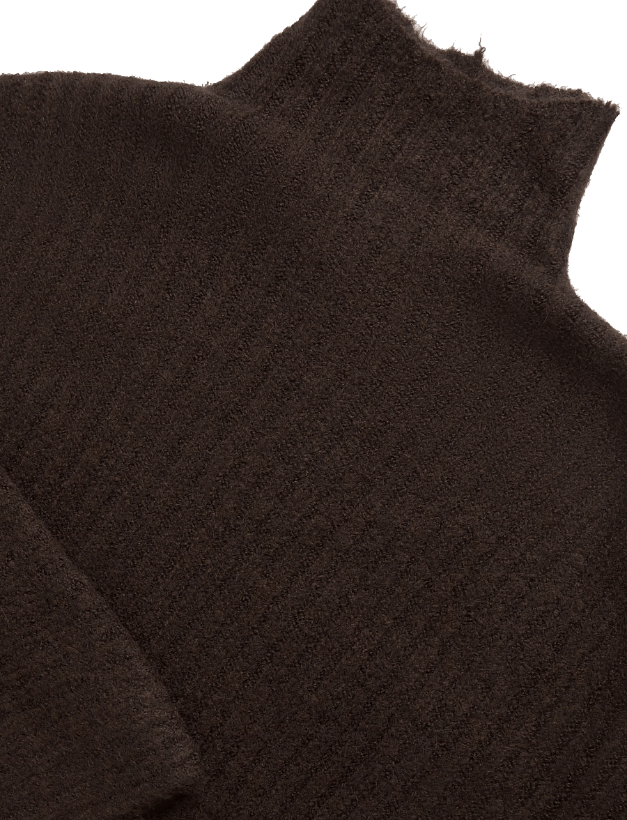 Gina Tricot - Knitted turtleneck sweater - kampsunid - chocolate brown (7085) - 2