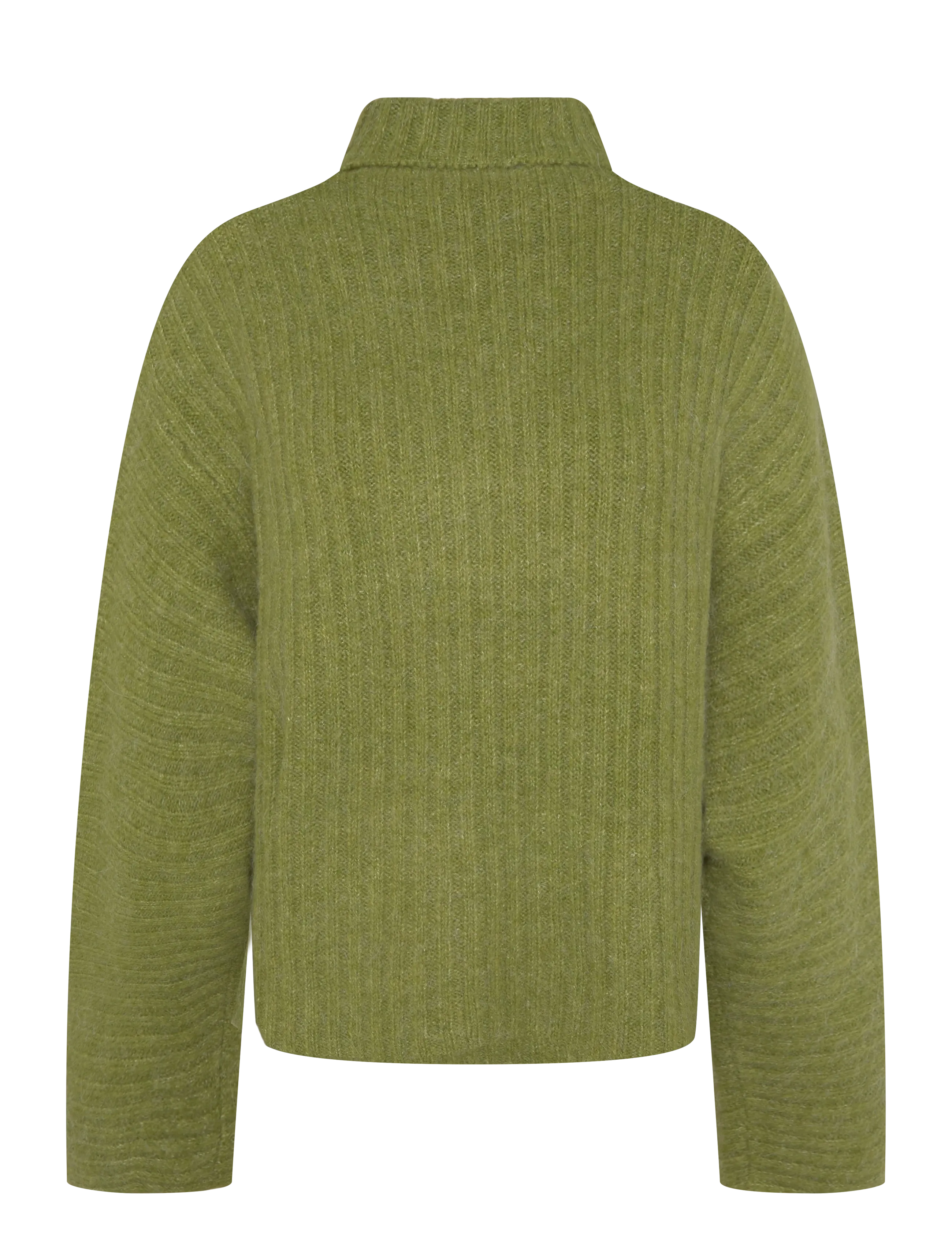 Gina Tricot - Knitted turtleneck sweater - kampsunid - spinach green - 1
