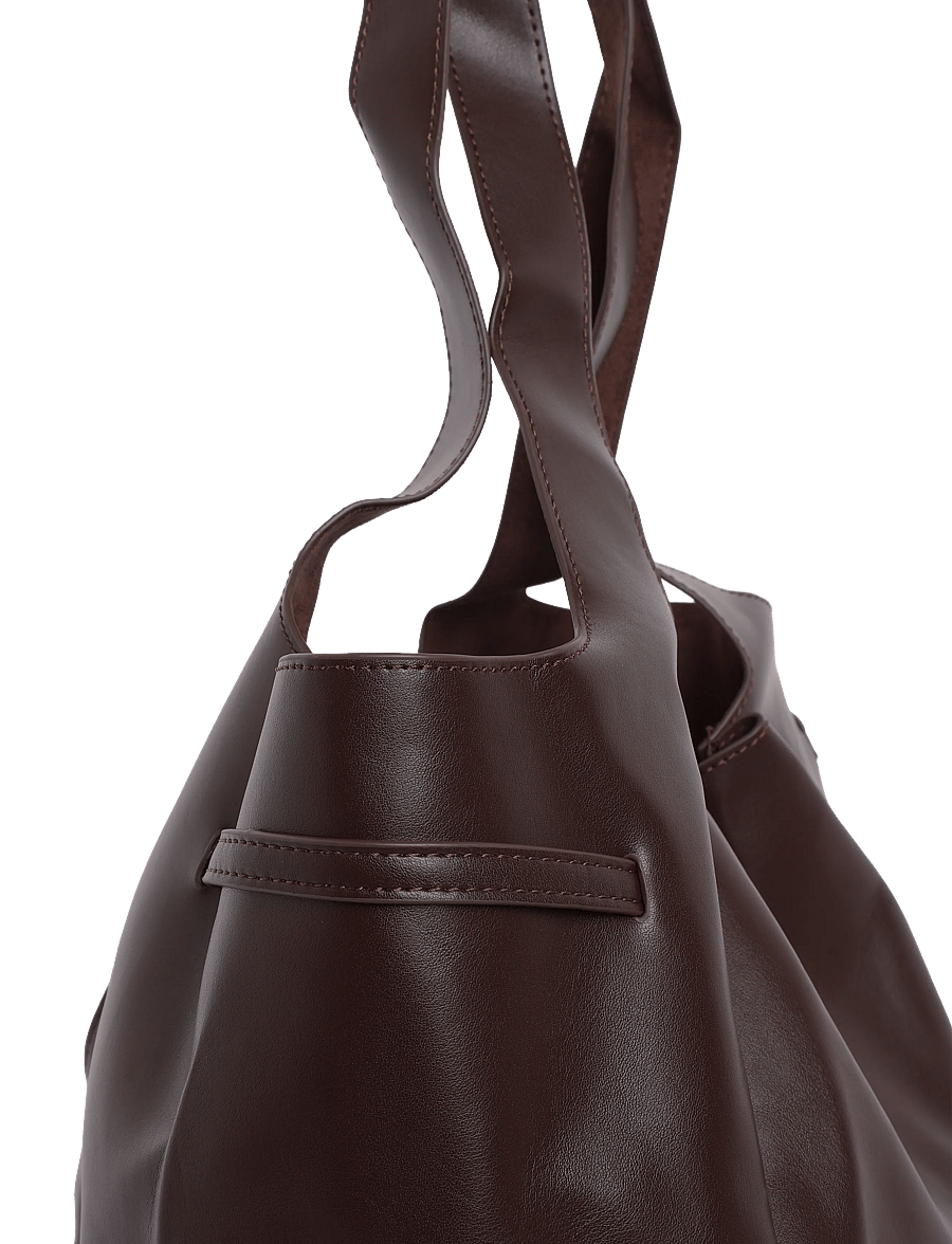 Gina Tricot - Slouchy bag - mode trends - dark brown (7180) - 4