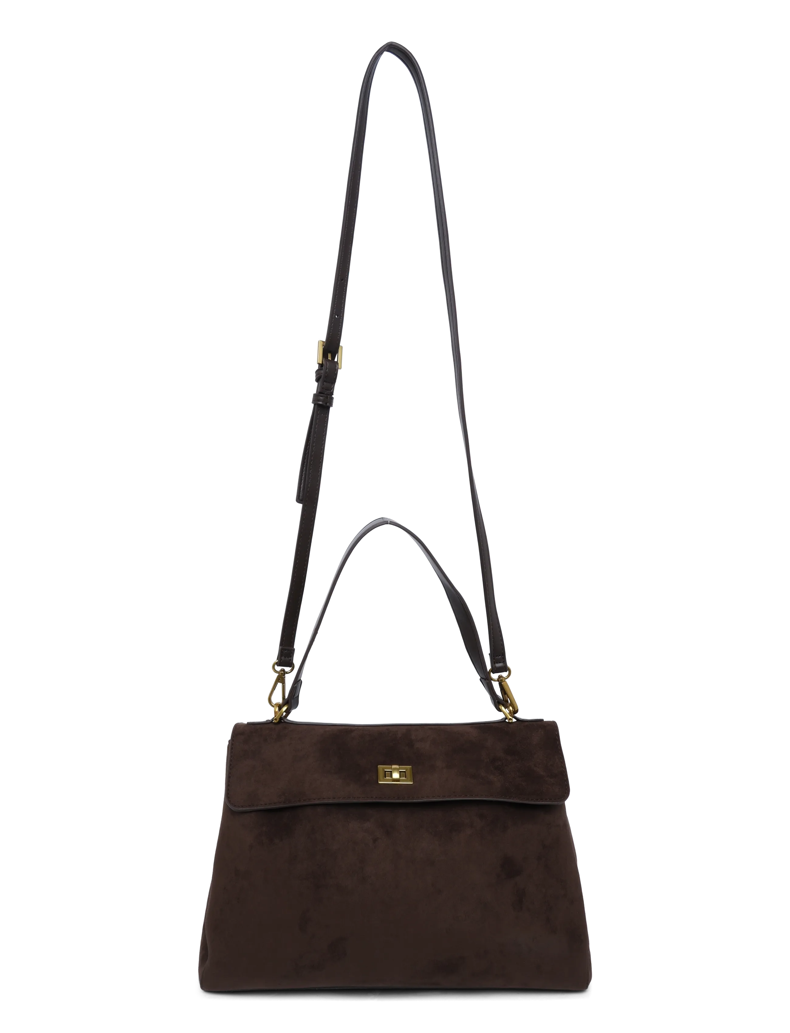 Gina Tricot Office midi bag - Kotid - DARK BROWN (7180) / brown