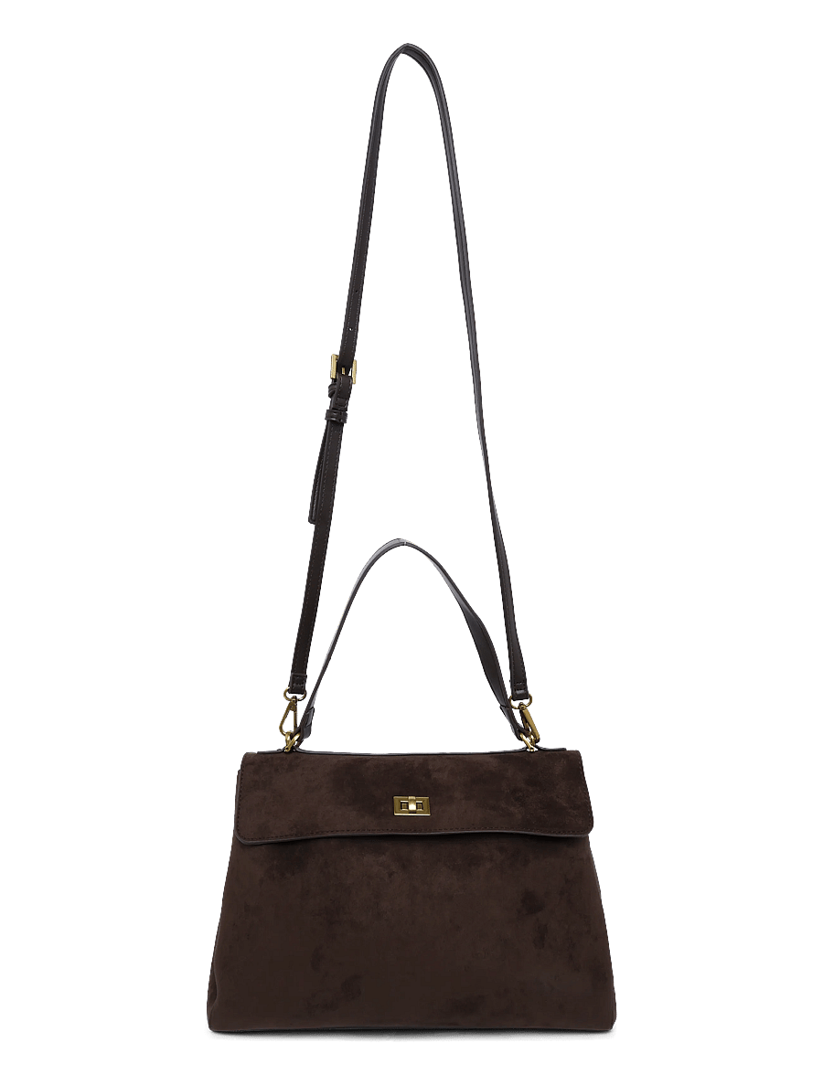 Gina Tricot - Office midi bag - mode trends - dark brown (7180) - 0