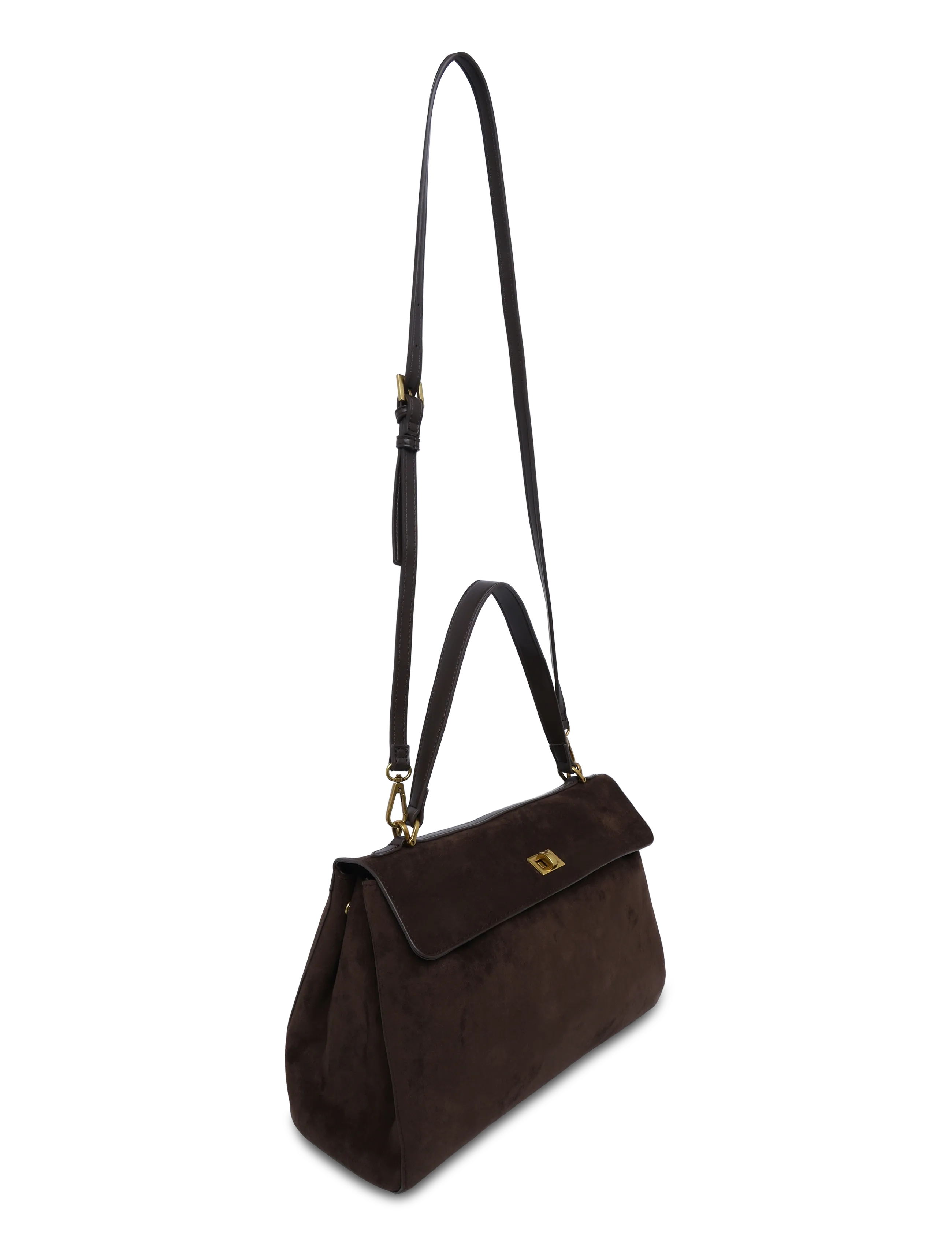 Gina Tricot - Office midi bag - moetrendid - dark brown (7180) - 2