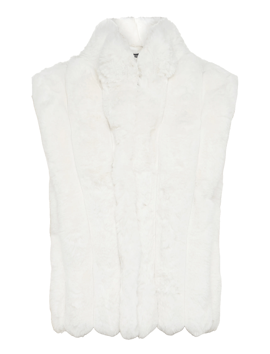Gina Tricot - Faux fur vest - teddy-vestid - cream (1047) - 0