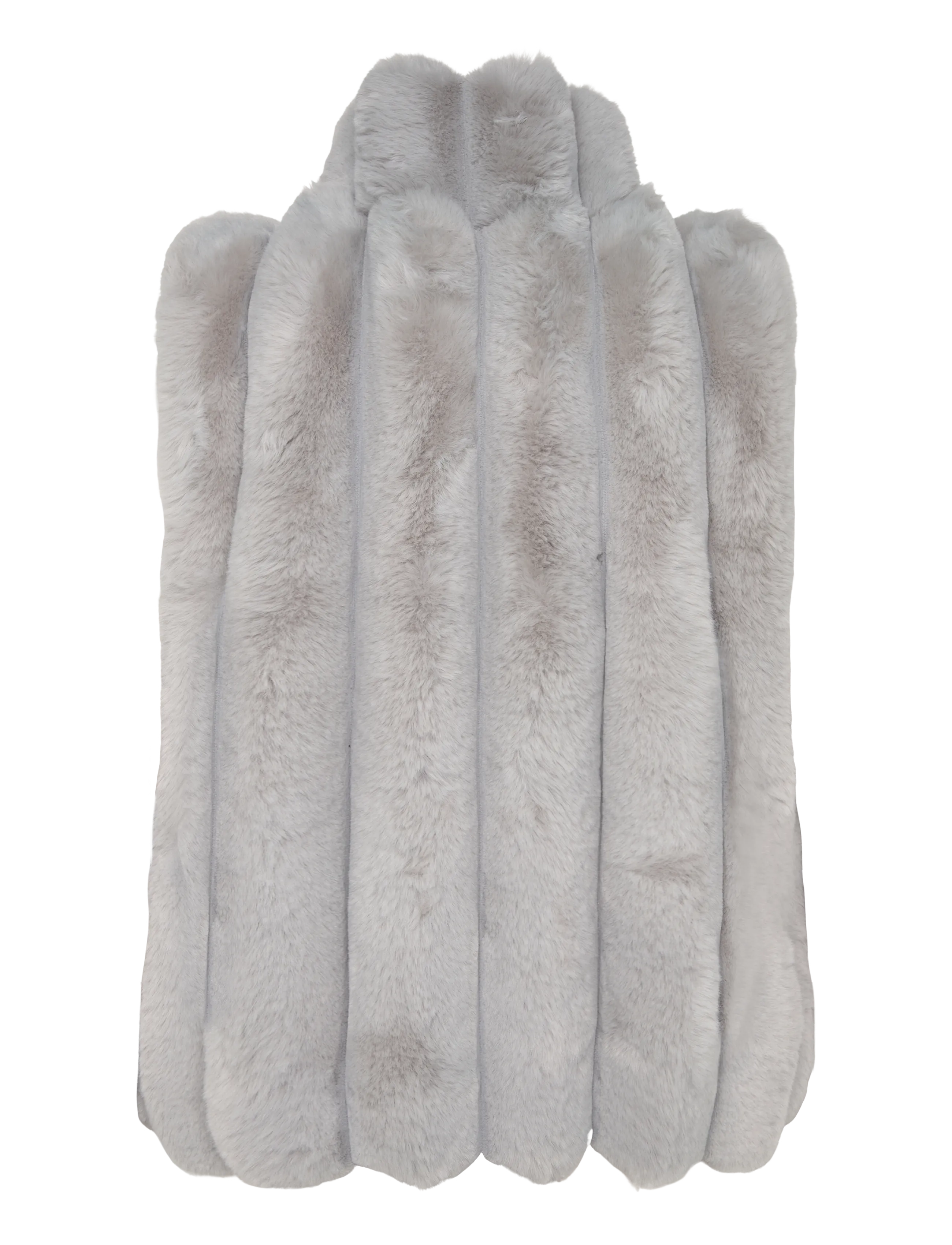 Gina Tricot - Faux fur vest - teddy-vestid - grey melange (8181) - 1