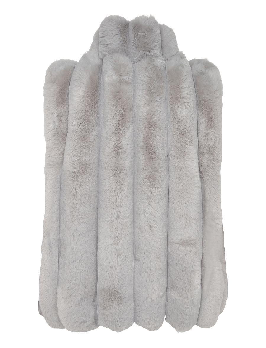 Gina Tricot - Faux fur vest - teddy-vestid - grey melange (8181) - 1