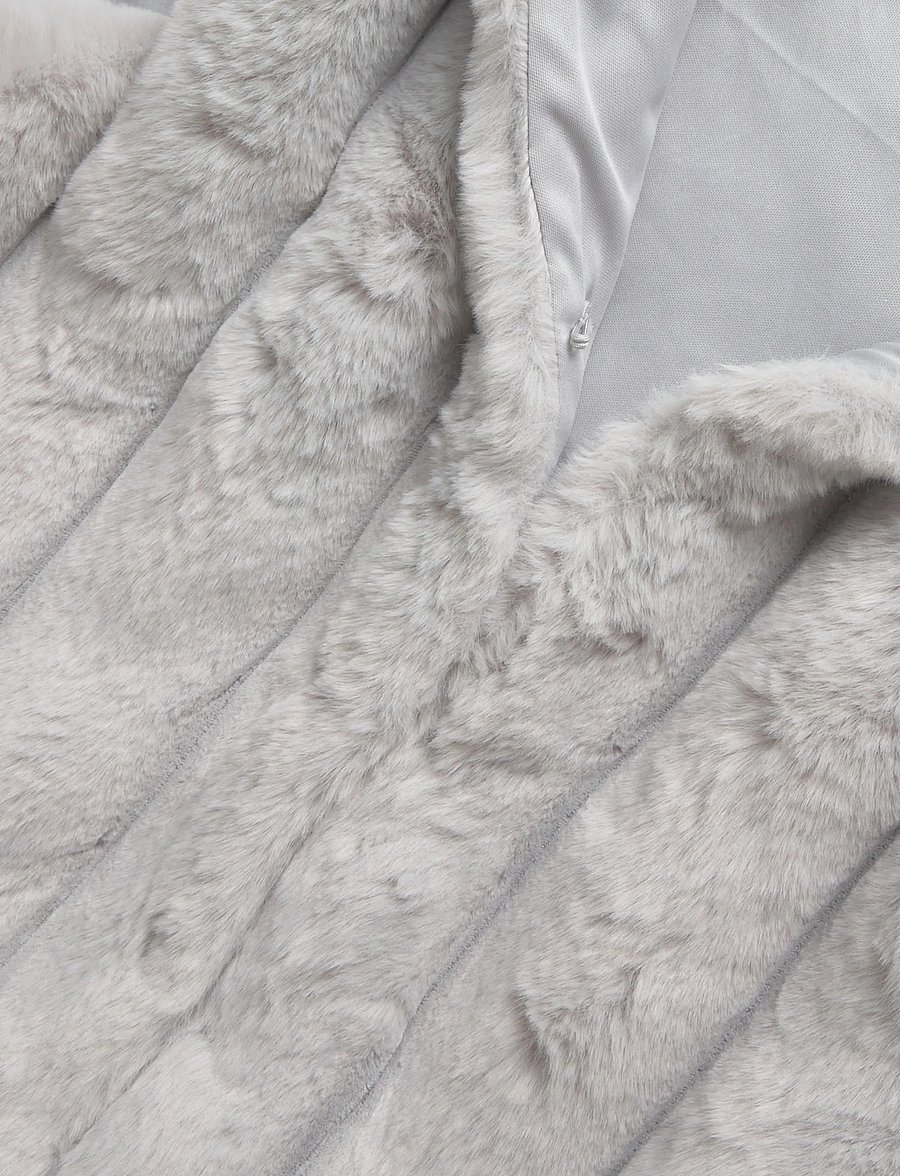 Gina Tricot - Faux fur vest - teddy-vestid - grey melange (8181) - 2