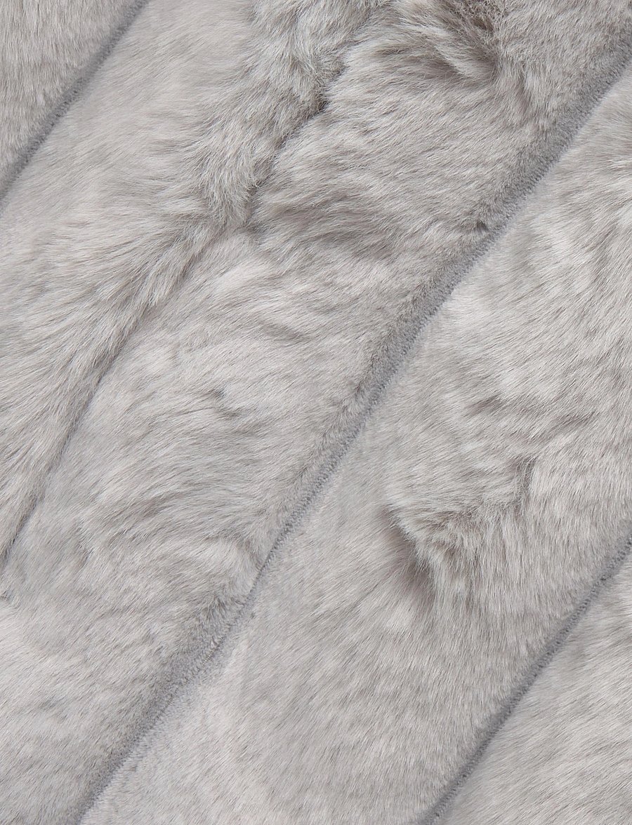 Gina Tricot - Faux fur vest - teddy-vestid - grey melange (8181) - 3