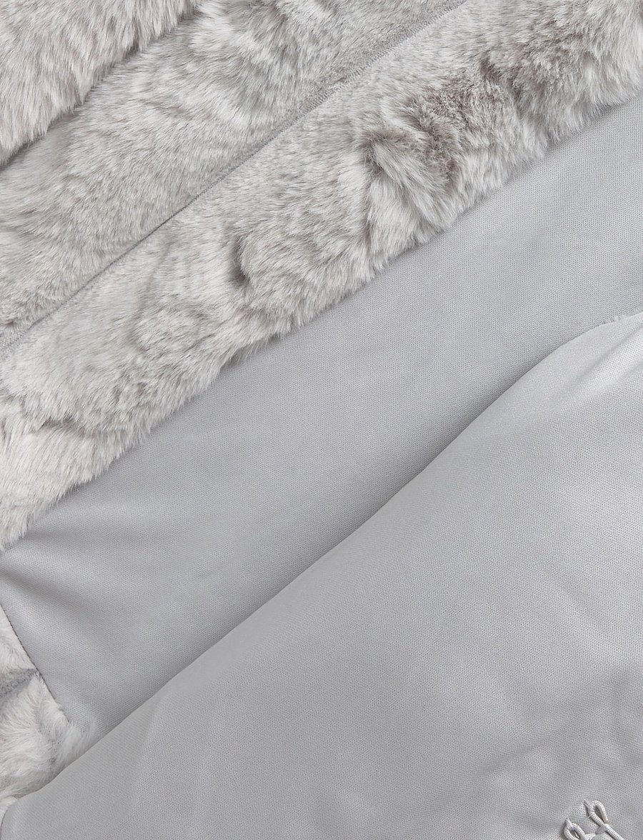 Gina Tricot - Faux fur vest - teddy-vestid - grey melange (8181) - 4
