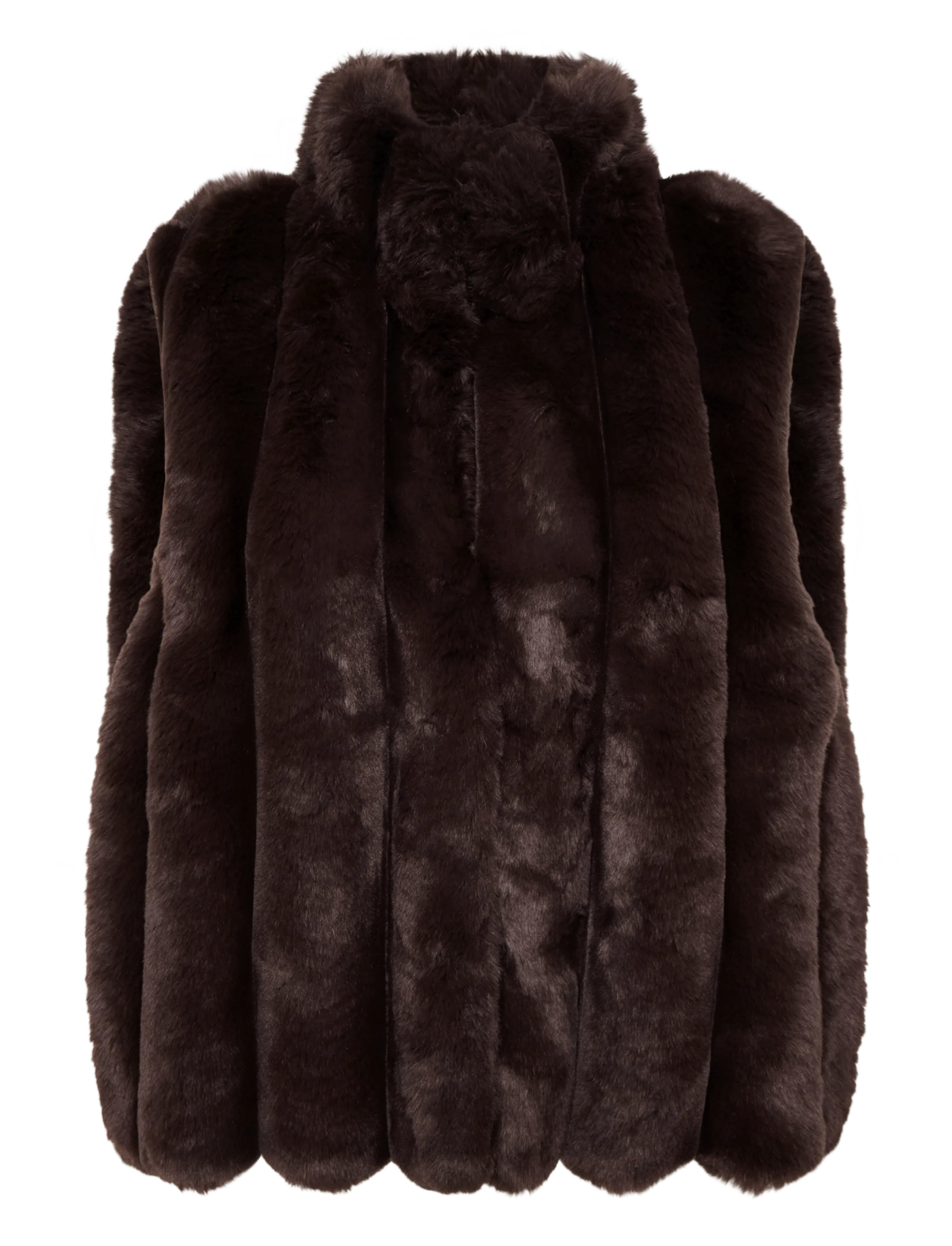 Gina Tricot Faux fur vest - Vests - MOLE (7382) / brown