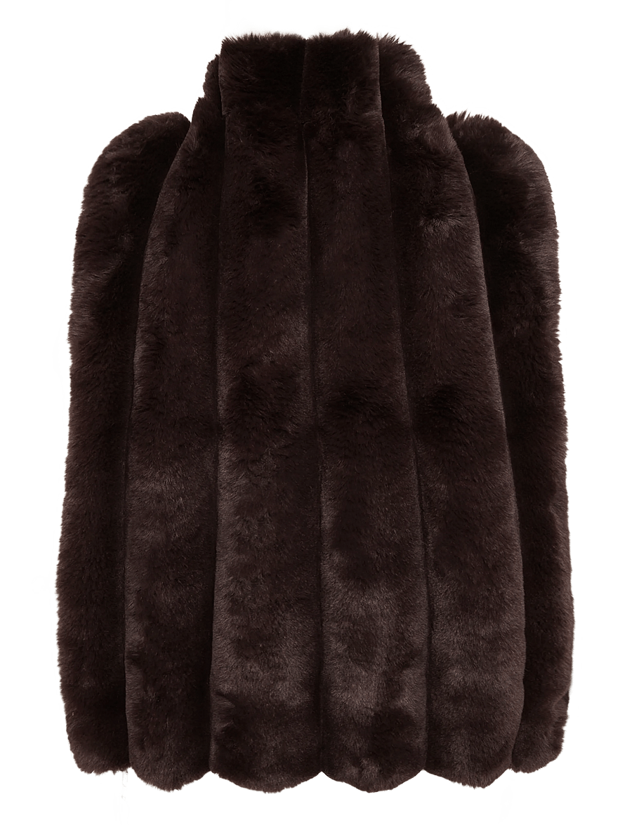 Gina Tricot - Faux fur vest - fleece & teddy vests - mole (7382) - 1