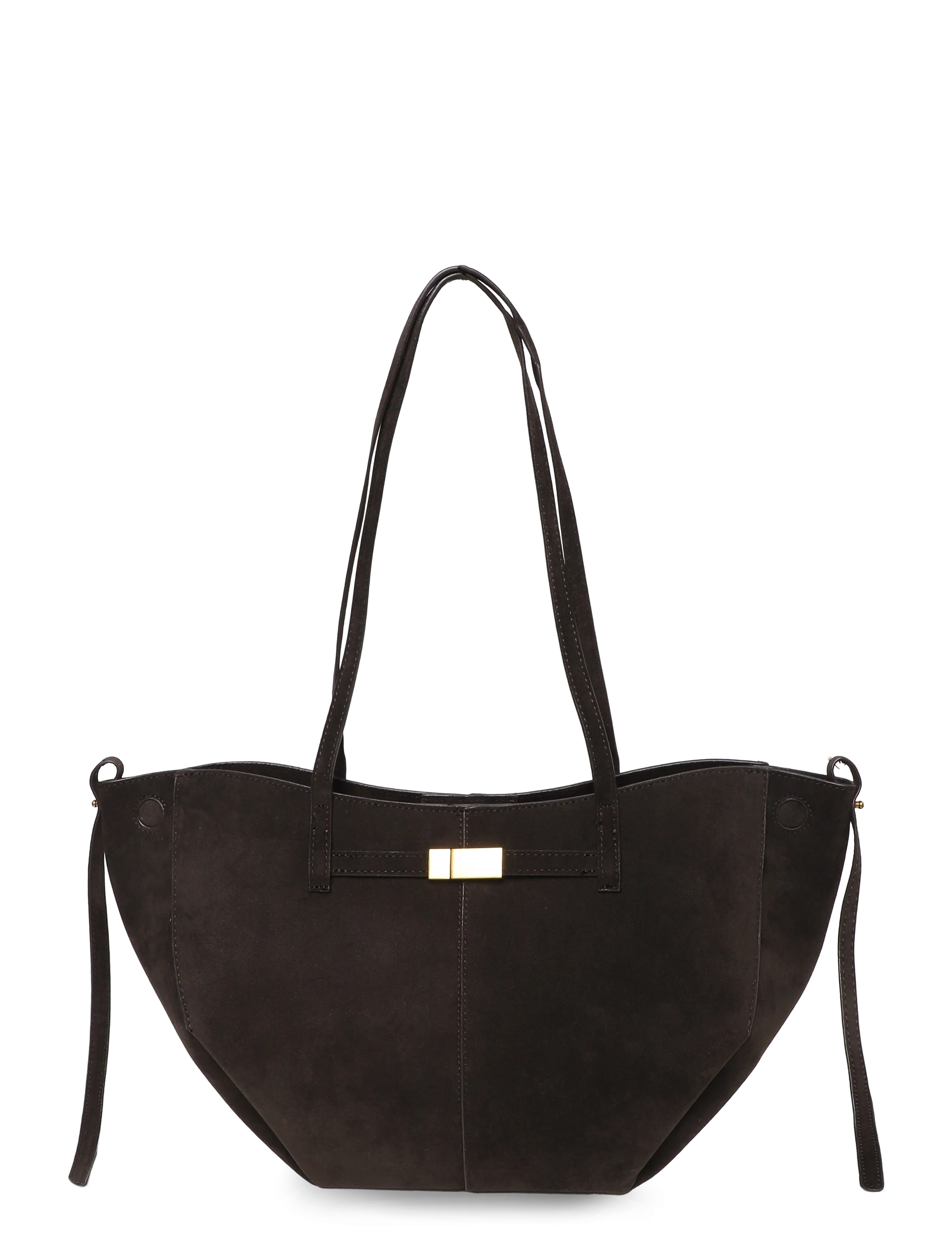 Gina Tricot Detail midi bag - Håndtasker - DARK BROWN (7180) / brown