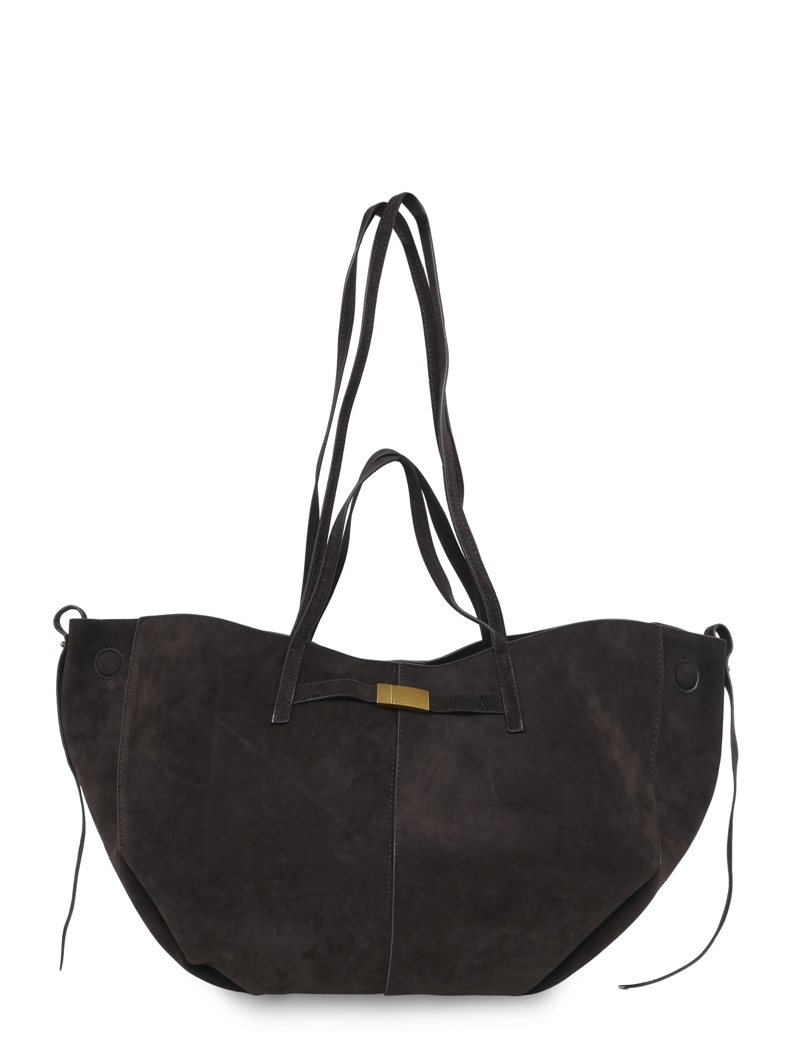 Gina Tricot Detail strap tote bag - Totes - DARK BROWN (7180) / brown