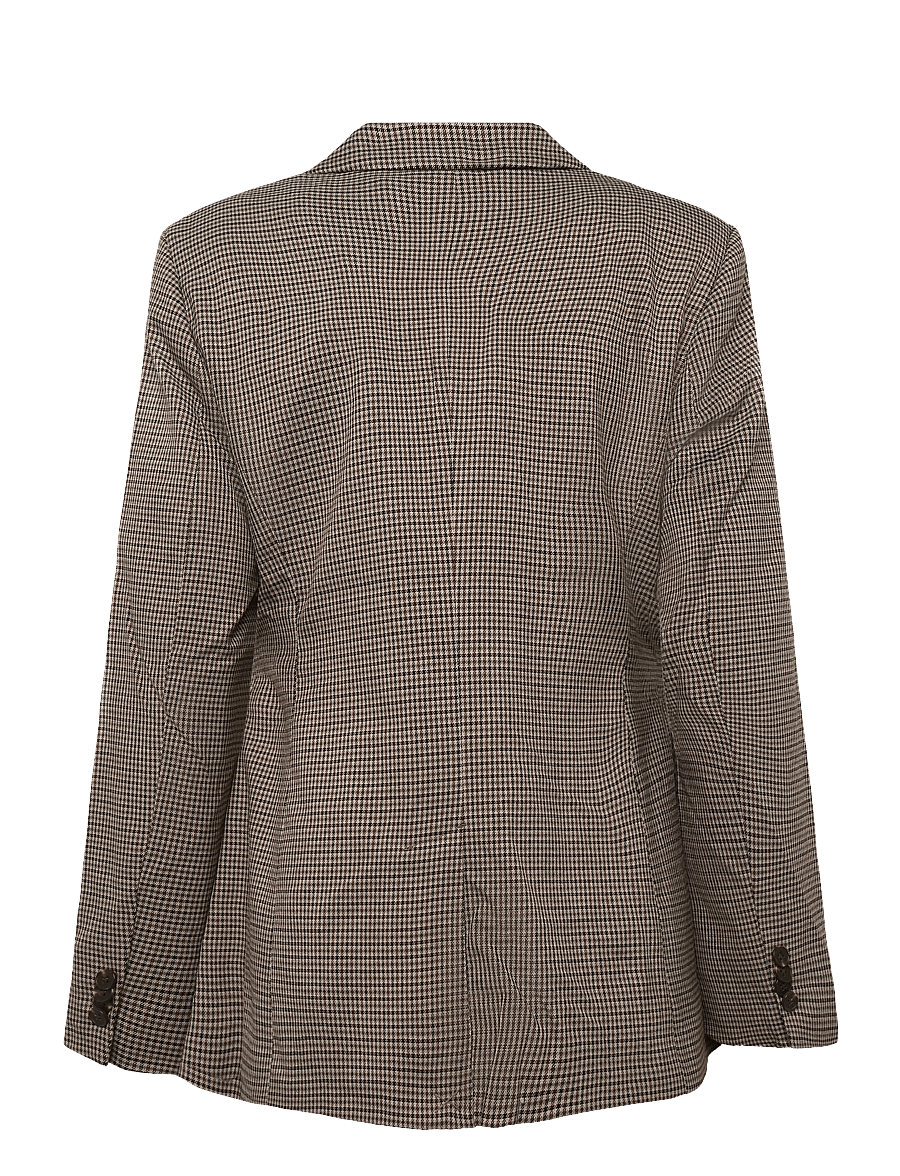 Gina Tricot - Shaped tie blazer - single breasted blazers - check (9040) - 1